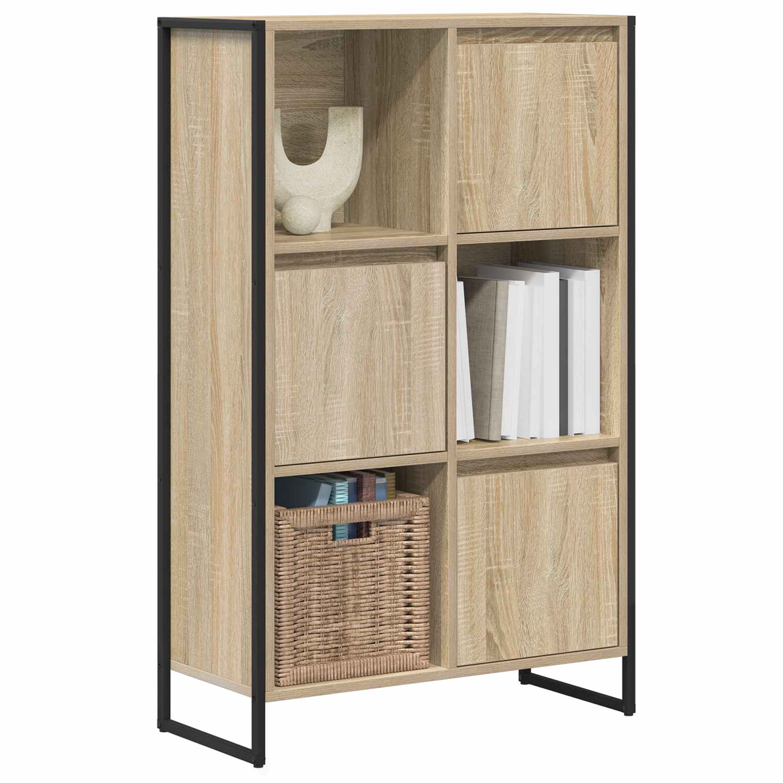 Grāmatu skapis Sonoma 68 x 30 x 108.5 cm Inženierijas koksne