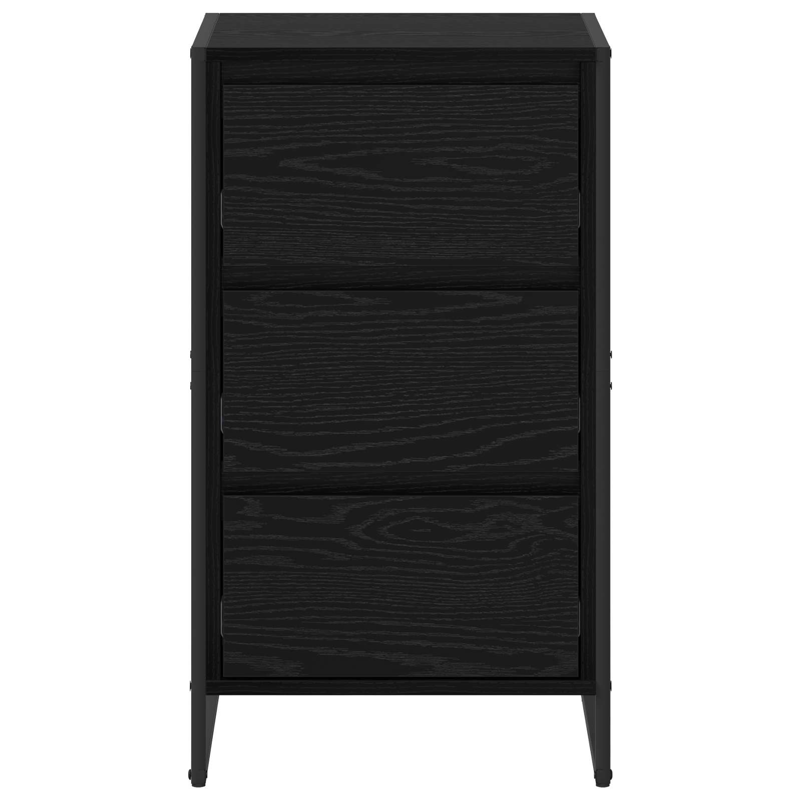 Kumode Melns ozols 42 x 36 x 75.5 cm Inženierijas koks