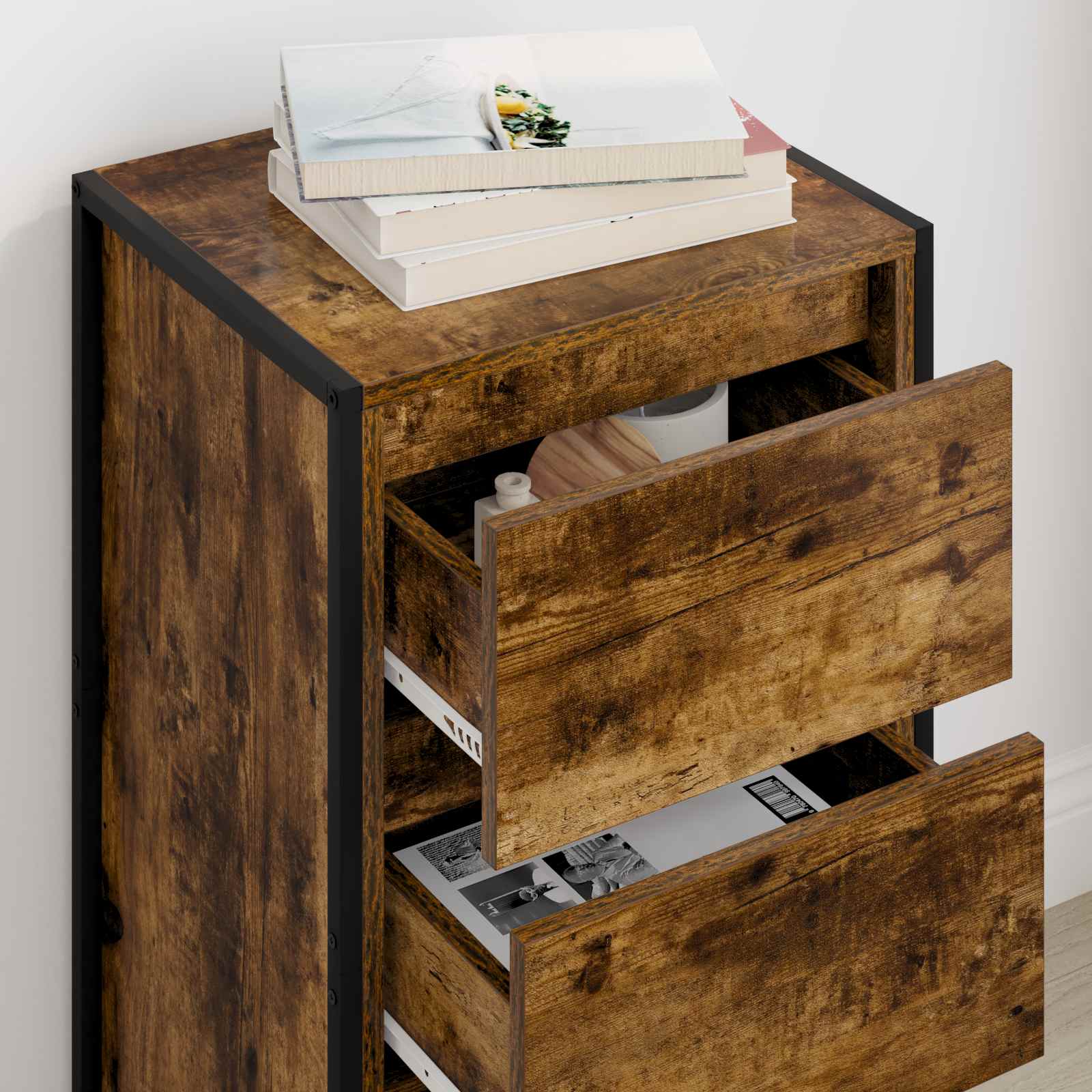 Kabalas Dūminis ąžuolas 42 x 36 x 75.5 cm Apdirbta mediena