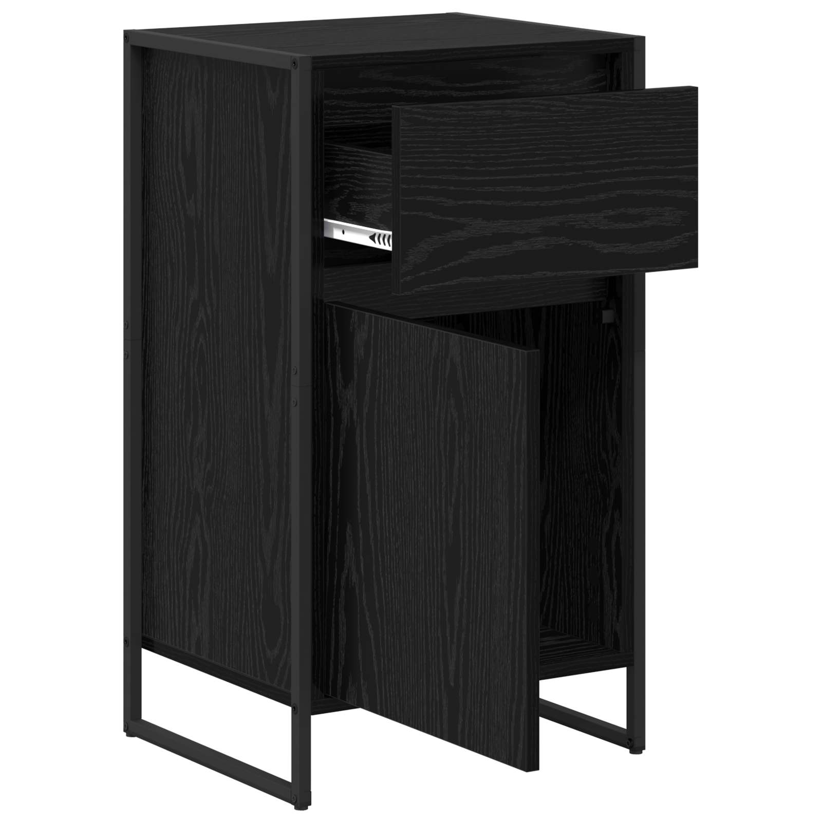 Cabinet Black oak 81 x 36 x 150.5 cm Engineered wood