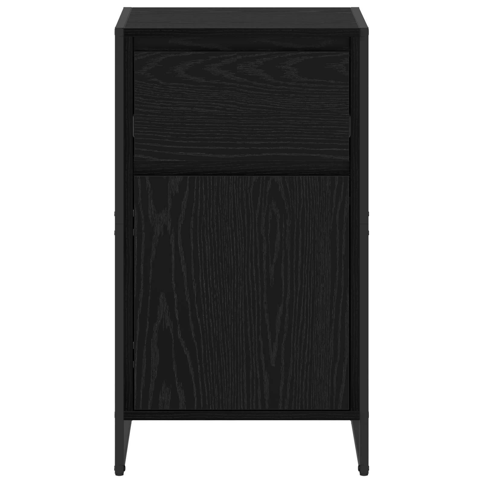 Cabinet Black oak 81 x 36 x 150.5 cm Engineered wood