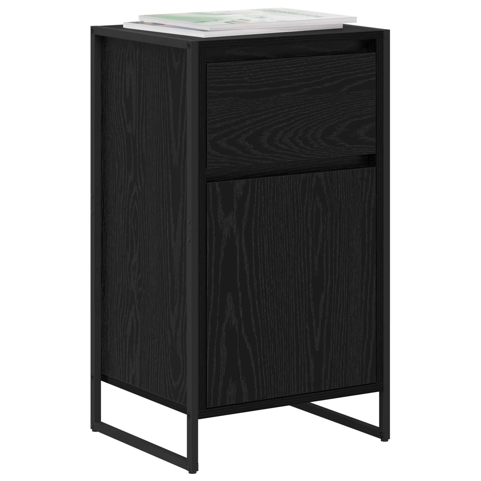Cabinet Black oak 81 x 36 x 150.5 cm Engineered wood