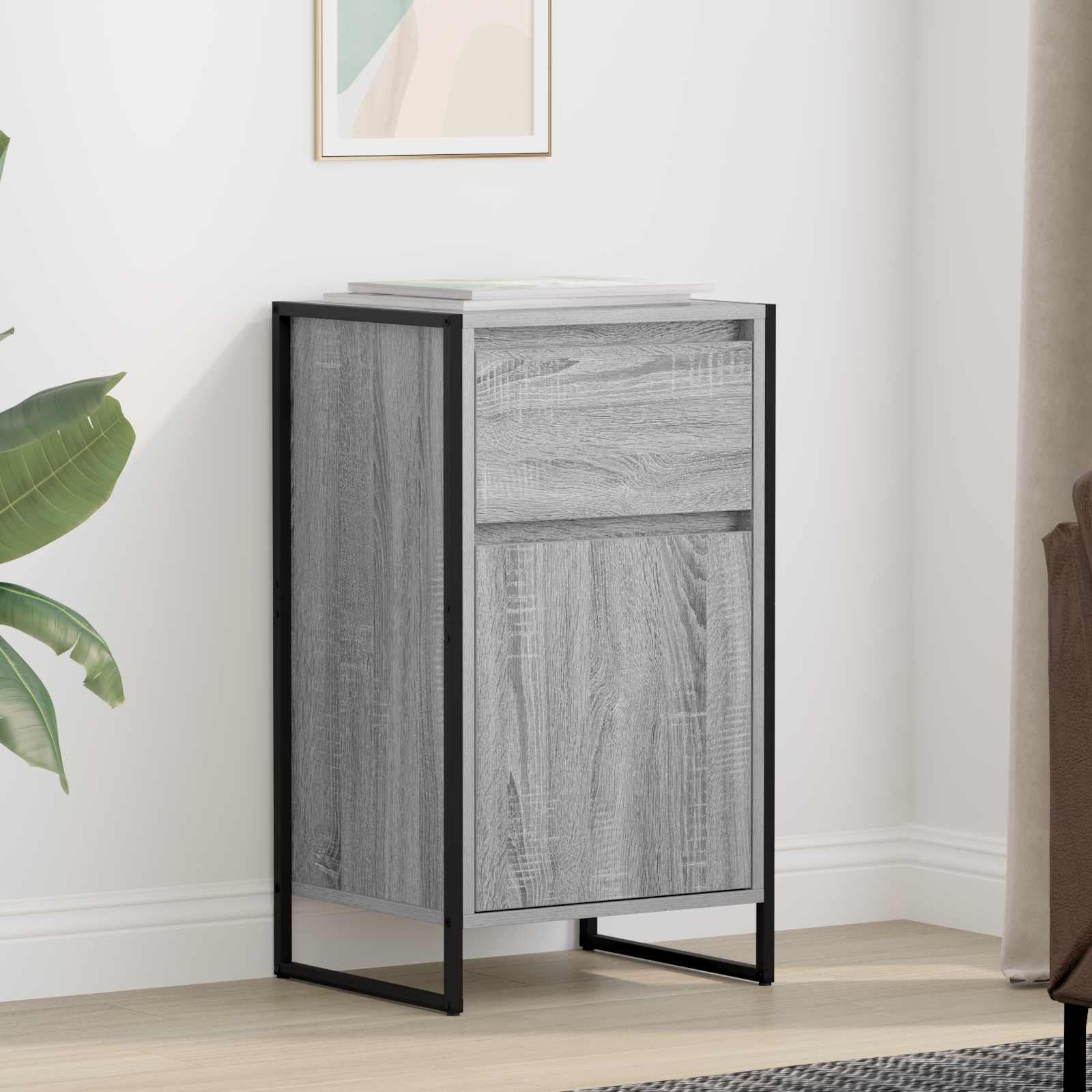 Kabalas Pilkas Sonoma 81 x 36 x 150.5 cm Apdirbta mediena