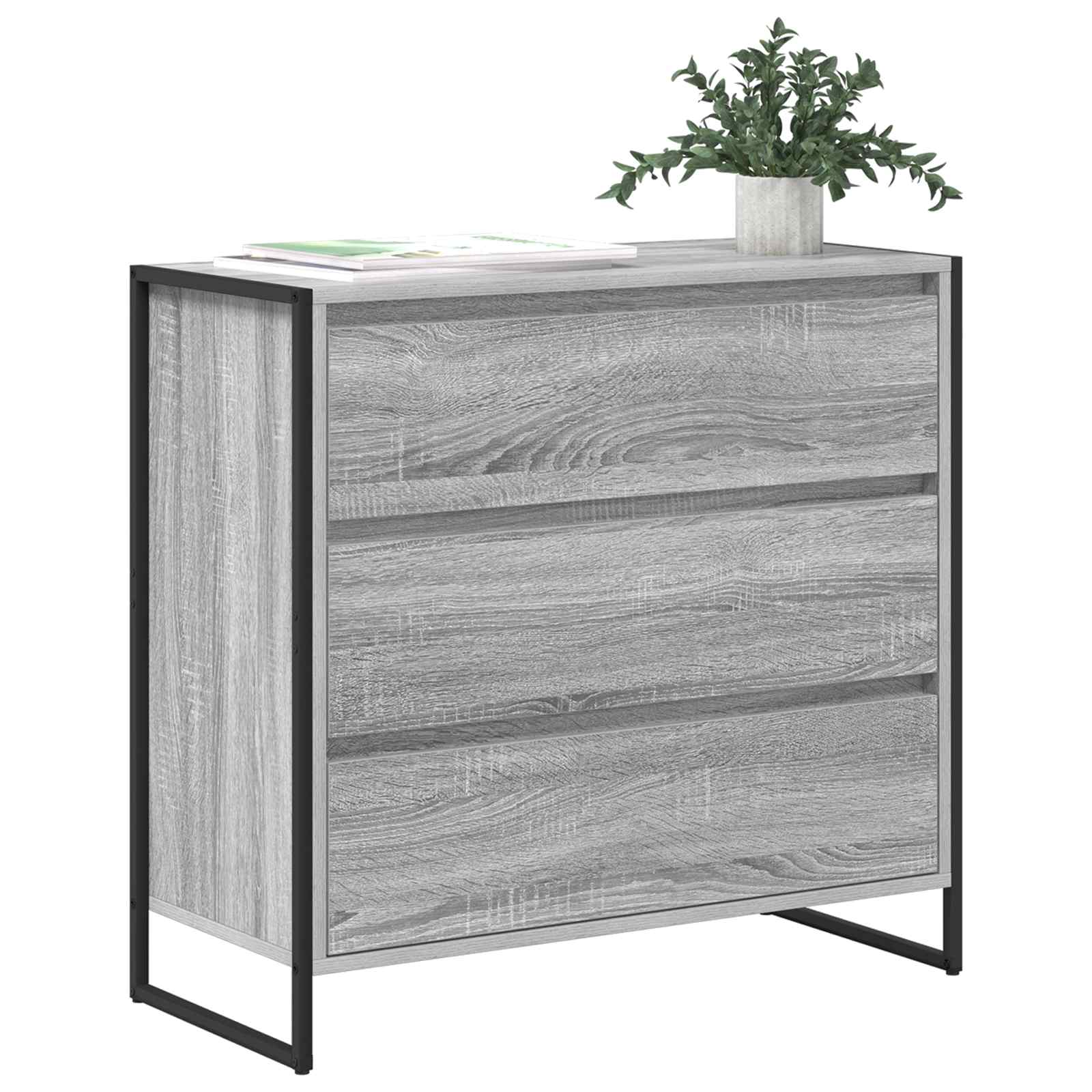 Kabalas Pilkas Sonoma 79 x 36 x 75.5 cm Apdirbta mediena