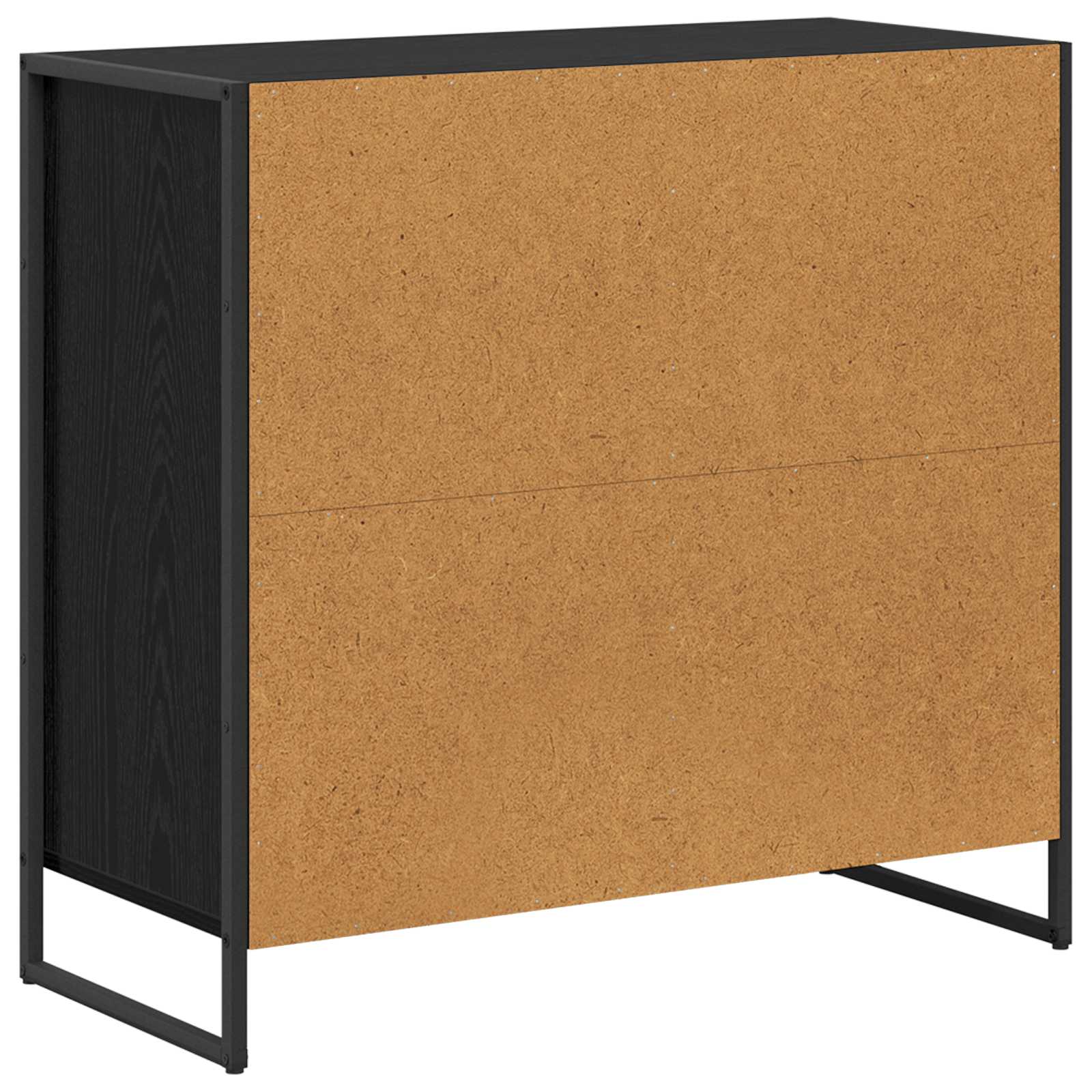 Sānu skapītis Melns ozols 79 x 36 x 75 cm Inženierijas koks