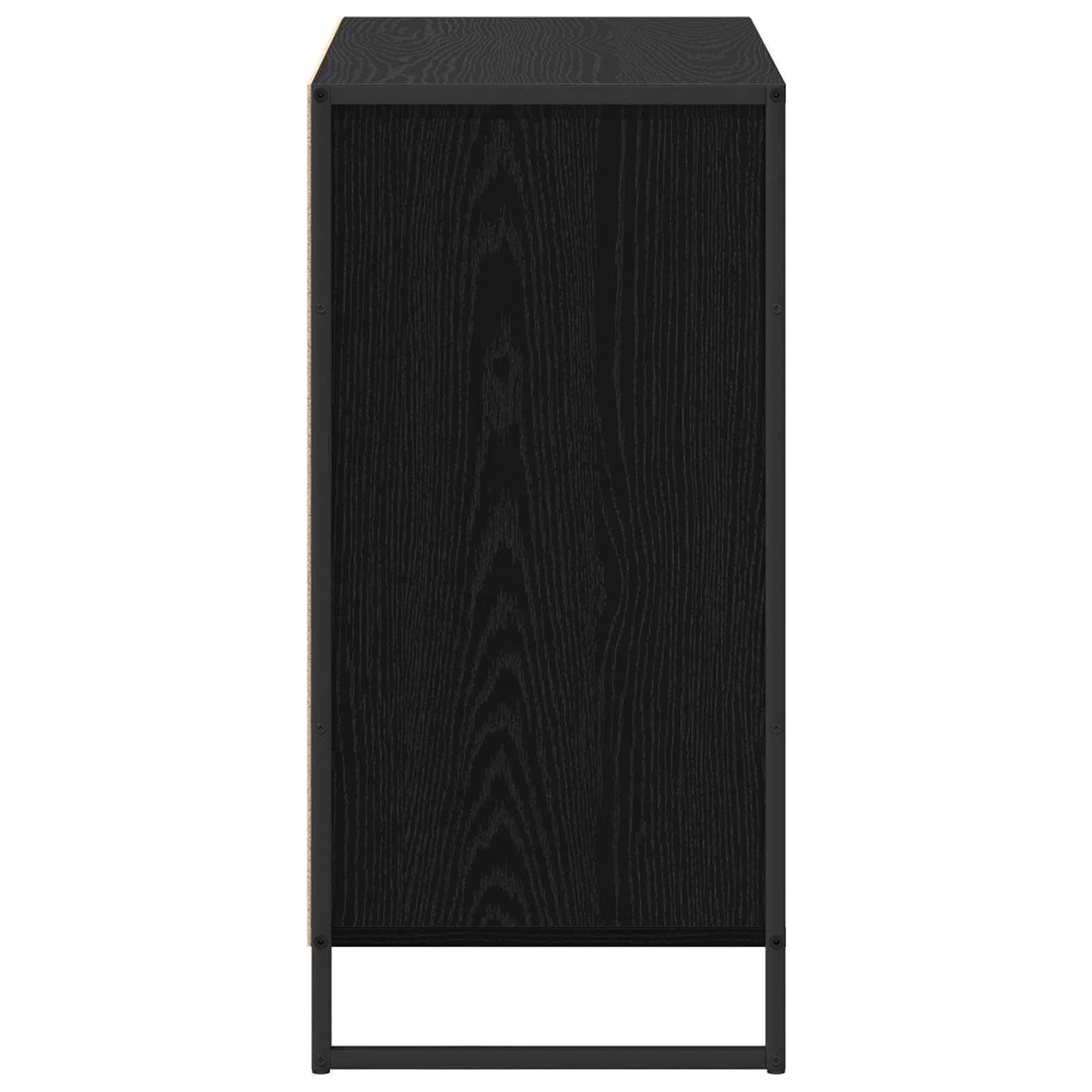 Sānu skapītis Melns ozols 79 x 36 x 75 cm Inženierijas koks