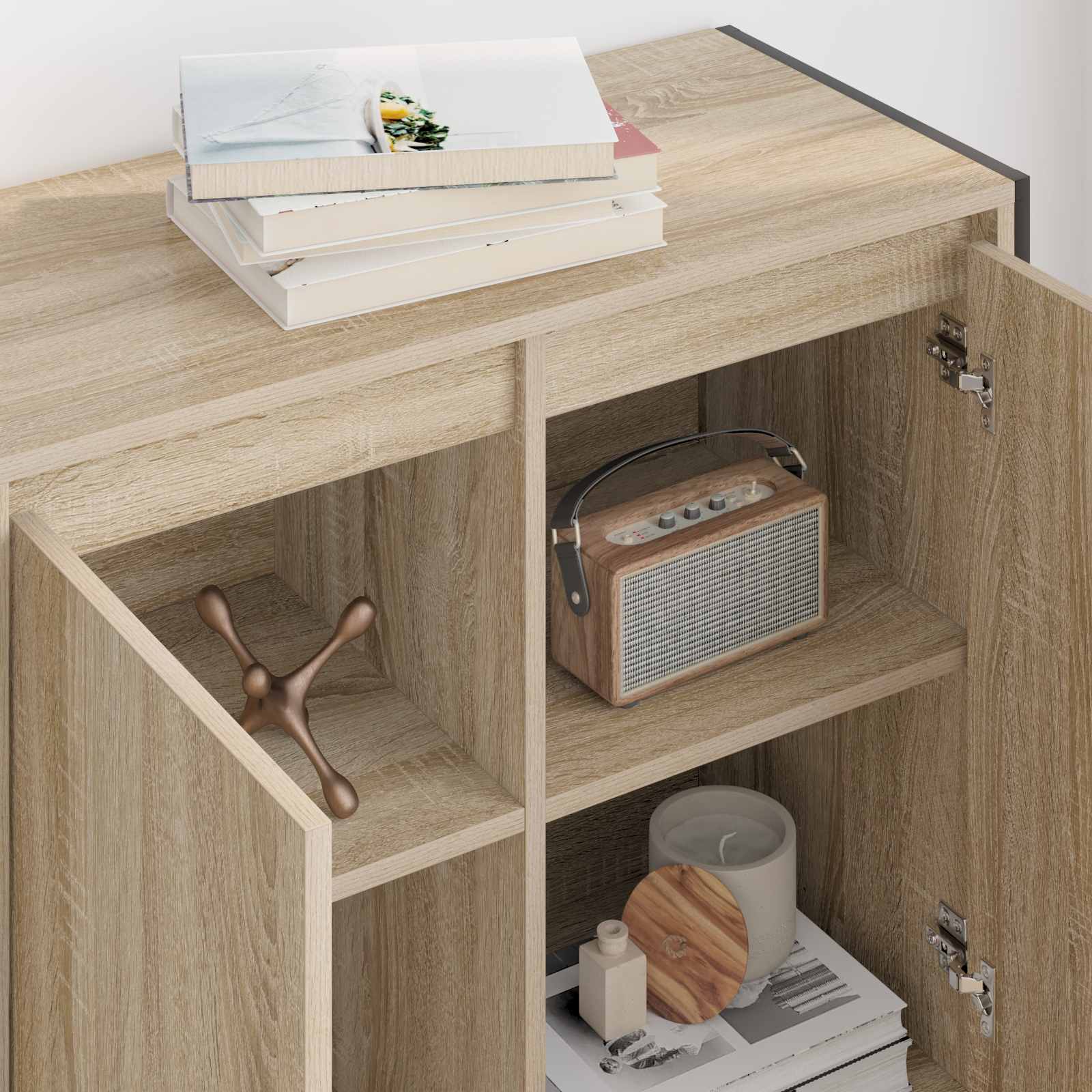 Sānu skapītis Sonoma 79 x 36 x 75 cm Inženierijas koks