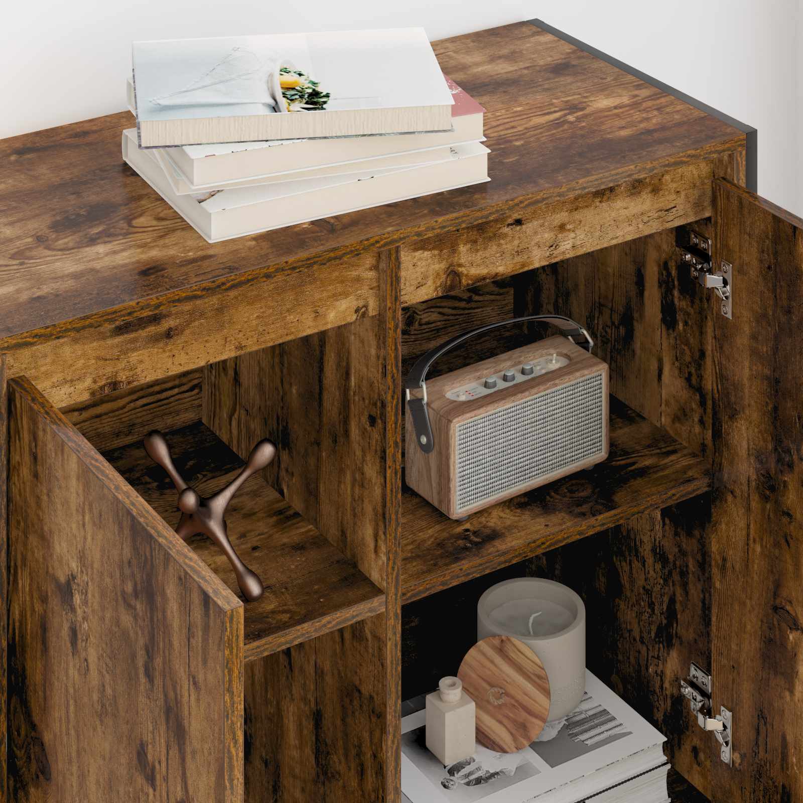 Šoninė spintelė Dūminis ąžuolas 79 x 36 x 75 cm