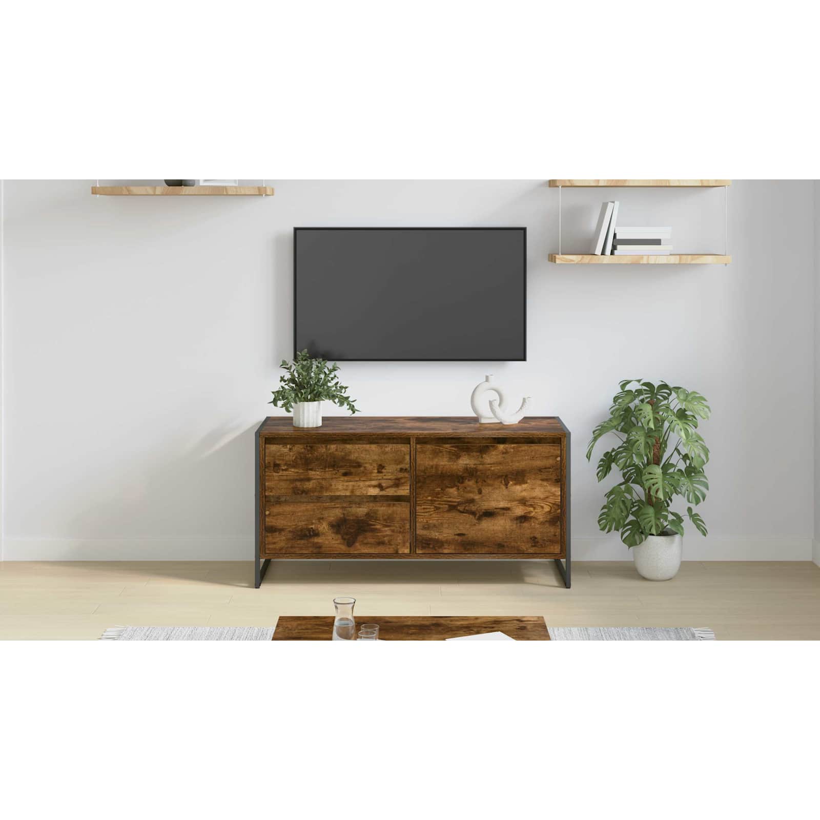 Televizoriaus spintelė Dūminis ąžuolas 100 x 36 x 49.5 cm