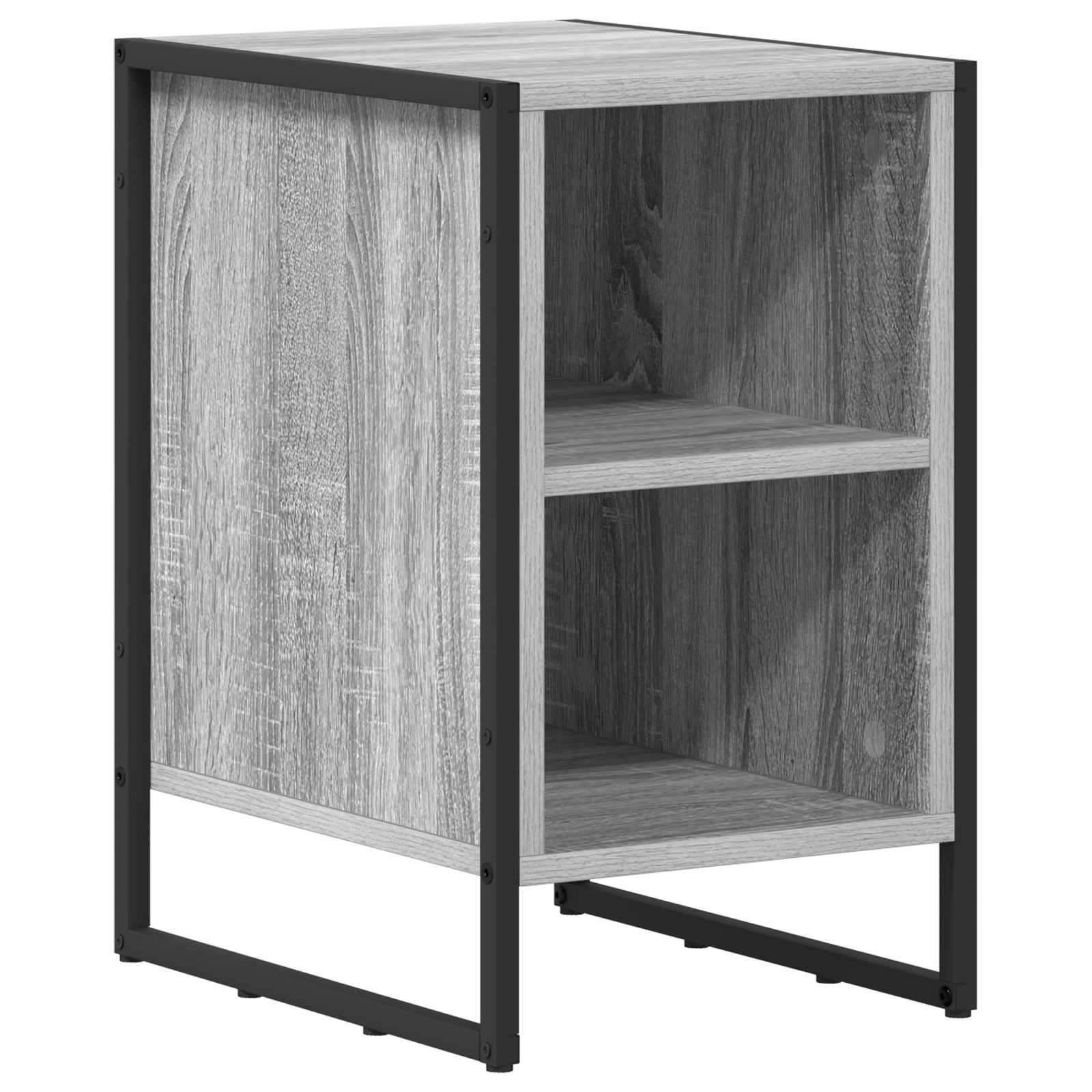 Naktinis staliukas 2 pcs Pilkas Sonoma 39.5 x 30 x 50 cm