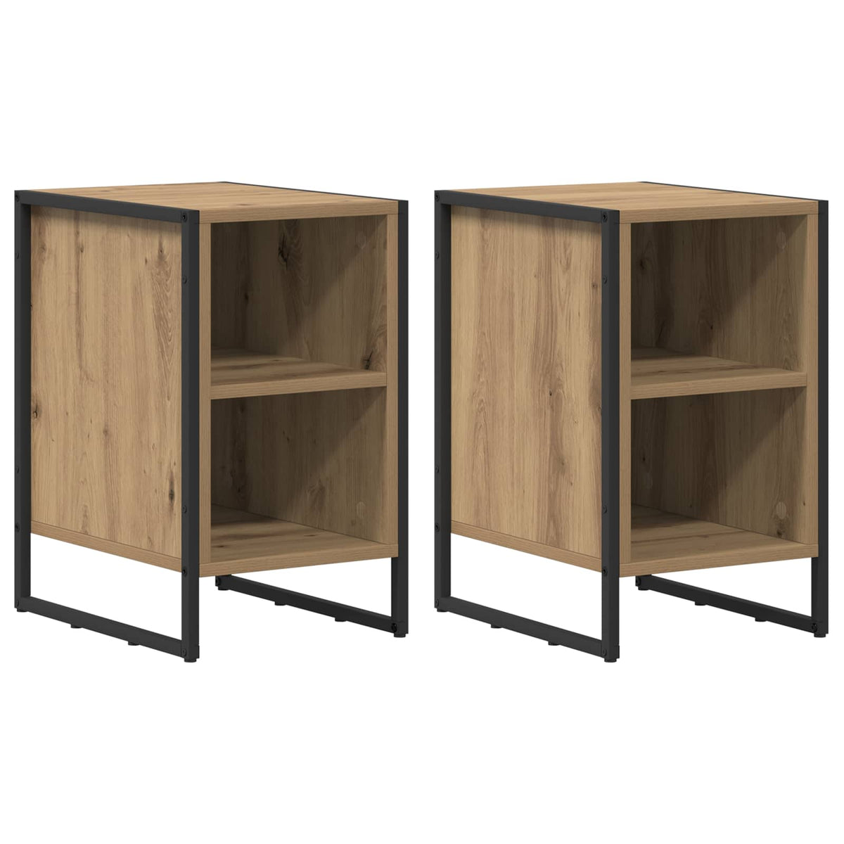 Naktinis staliukas 2 pcs Meistrų ąžuolas 39.5 x 30 x 50 cm