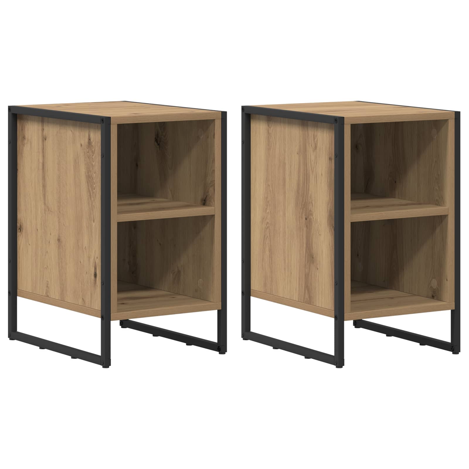 Naktinis staliukas 2 pcs Meistrų ąžuolas 39.5 x 30 x 50 cm