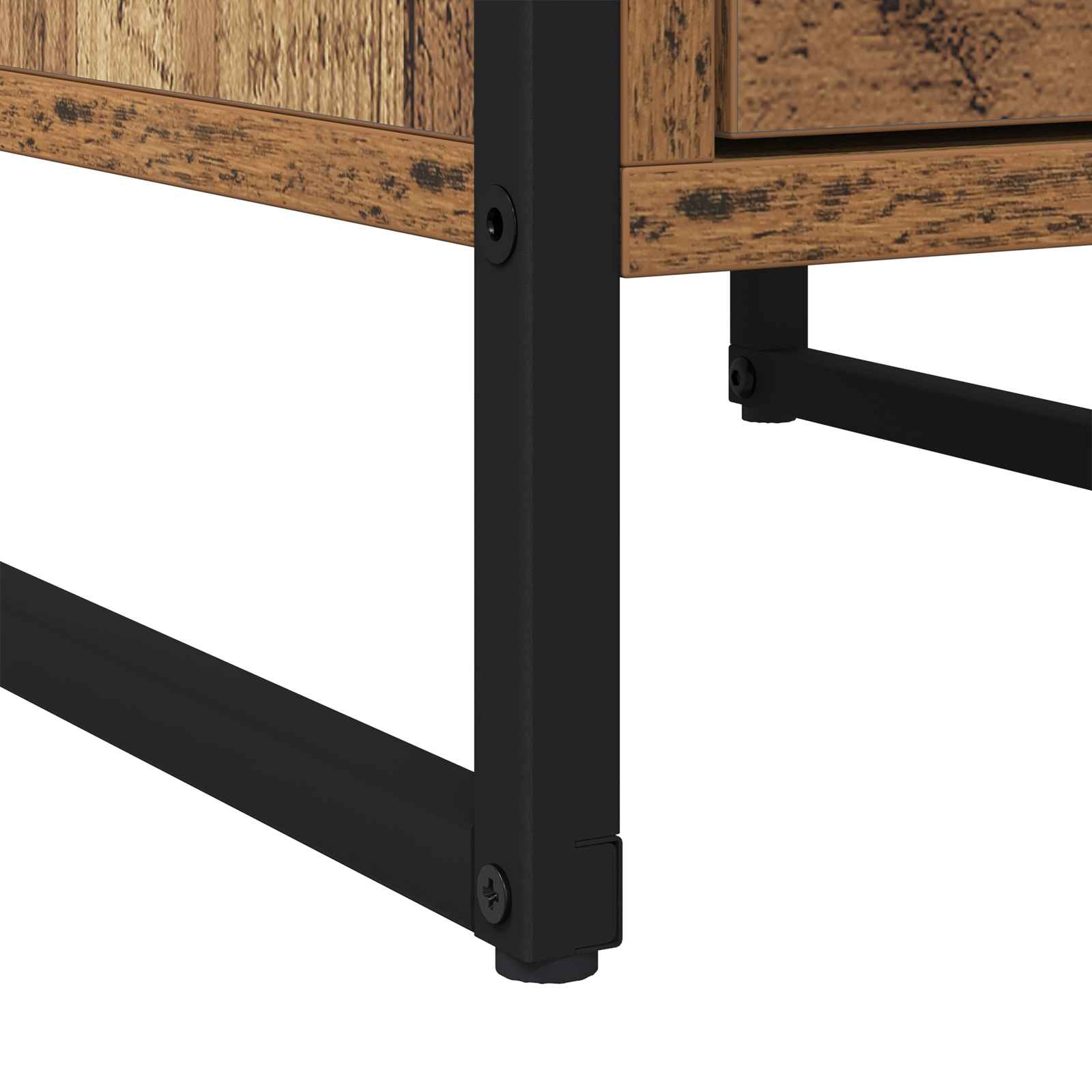 Nightstand with drawer Vintage wood 39.5 x 30 x 50 cm