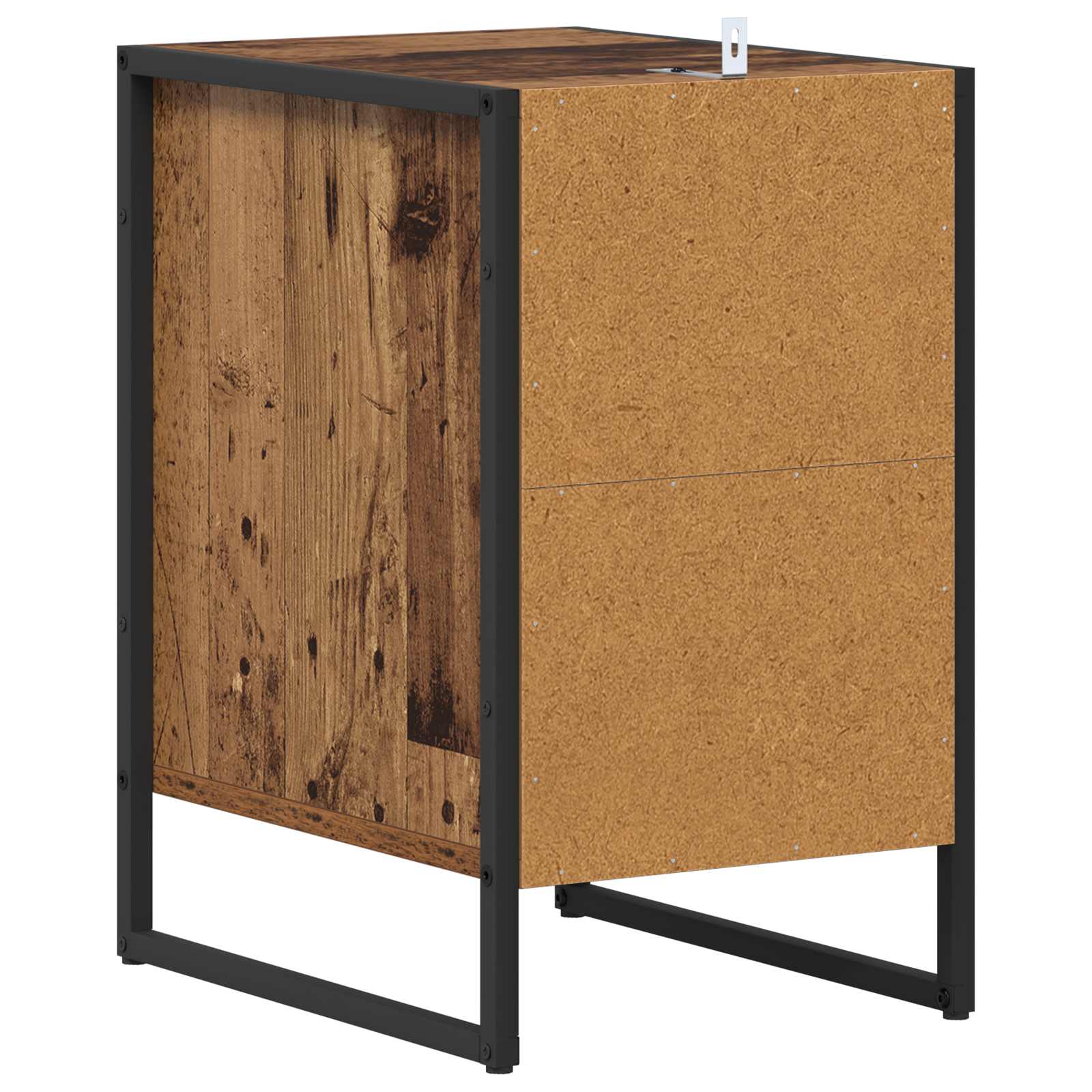 Nightstand with drawer Vintage wood 39.5 x 30 x 50 cm