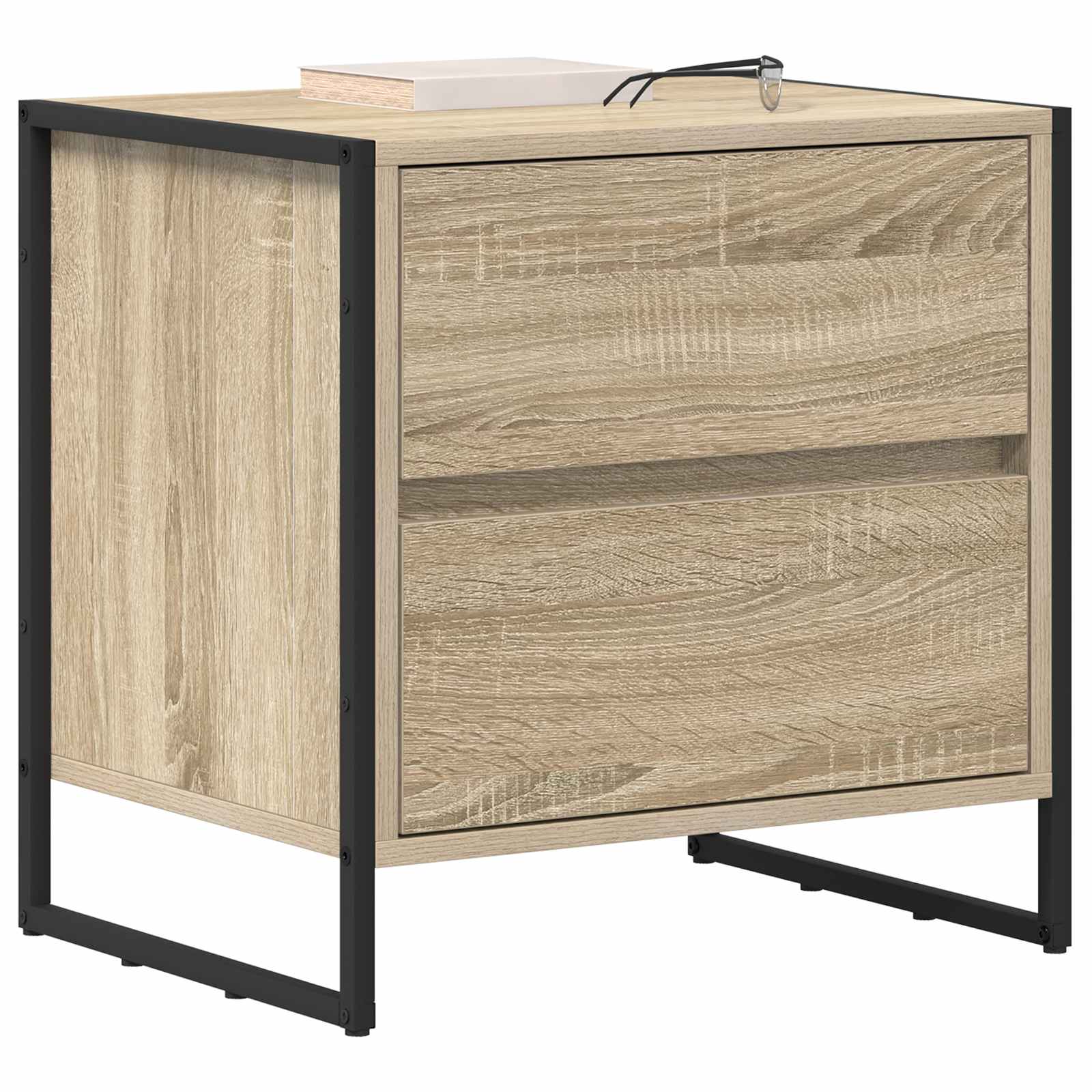 Naktinis staliukas su stalčių 2 pcs Sonoma 50 x 39.5 x 50 cm
