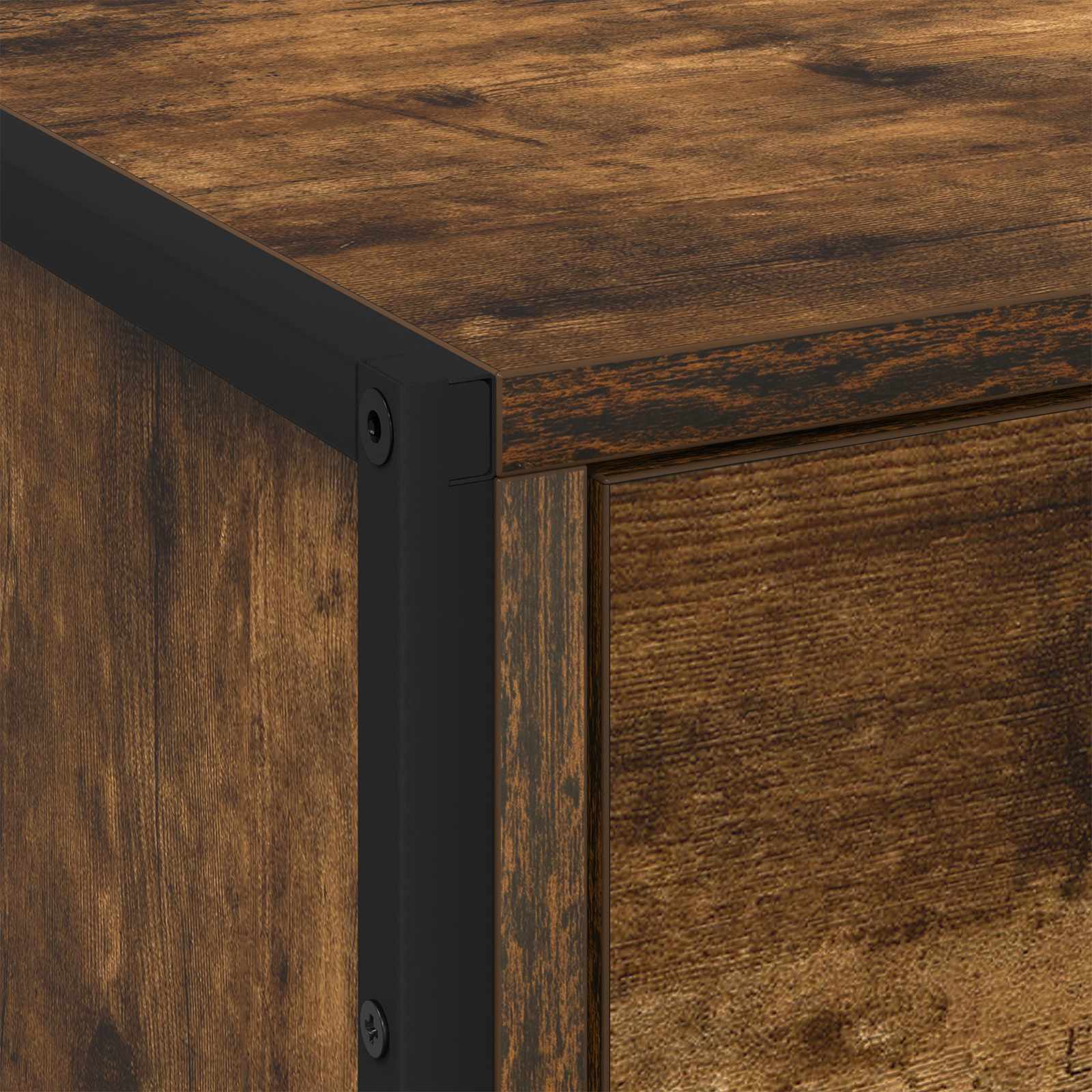 Naktinis staliukas 2 pcs Dūminis ąžuolas 50 x 39.5 x 50 cm