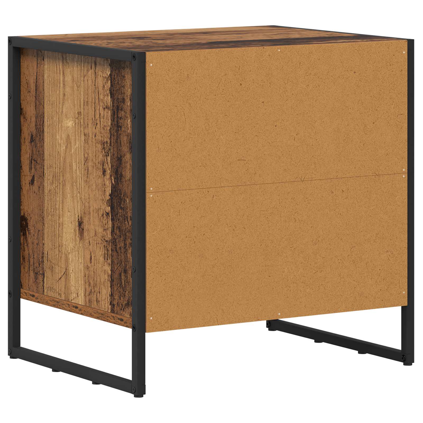 Naktinis staliukas 2 pcs Senovinis medis 50 x 39.5 x 50 cm
