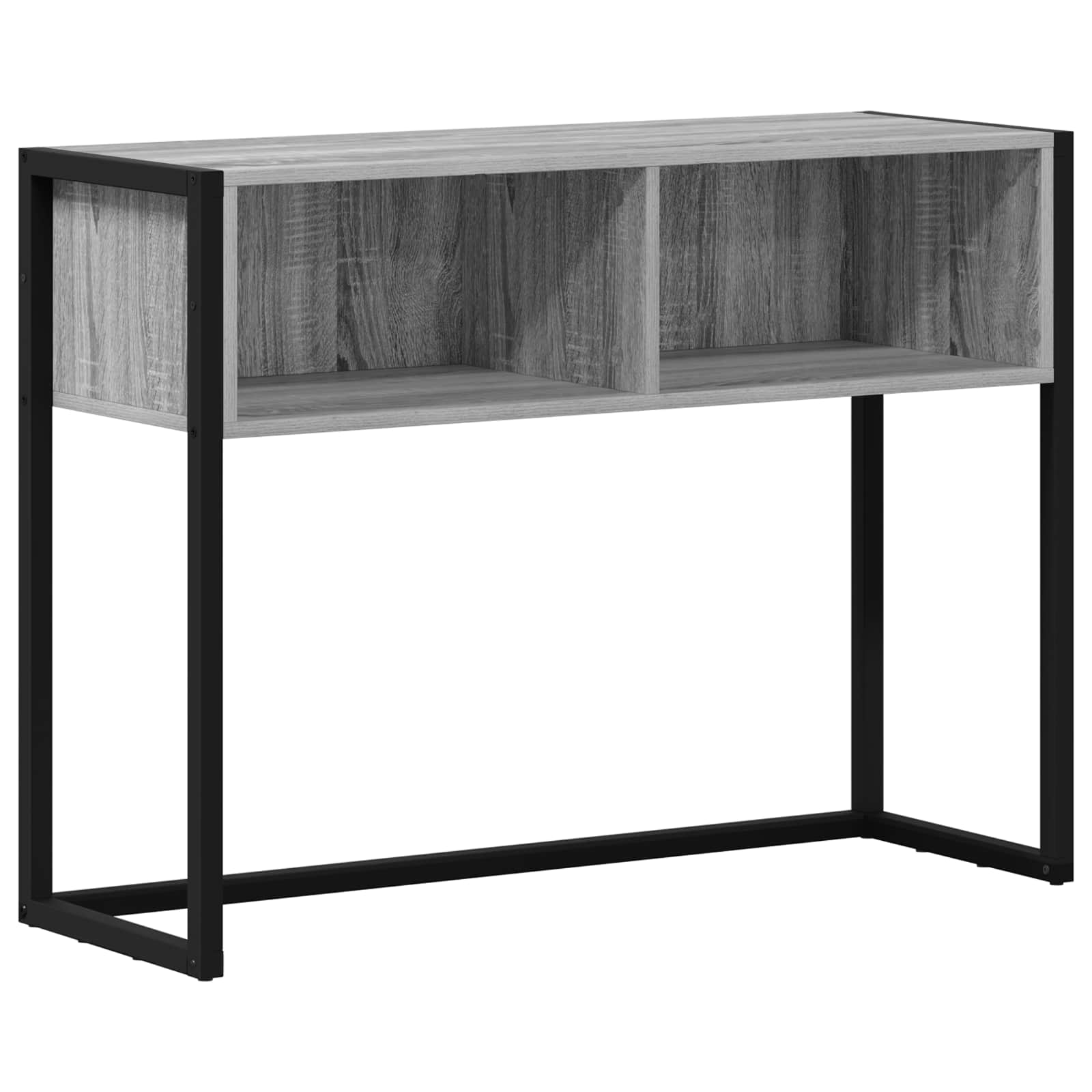 Žurnalinis staliukas su saugykla Pilkas Sonoma 100 x 36 x 75 cm