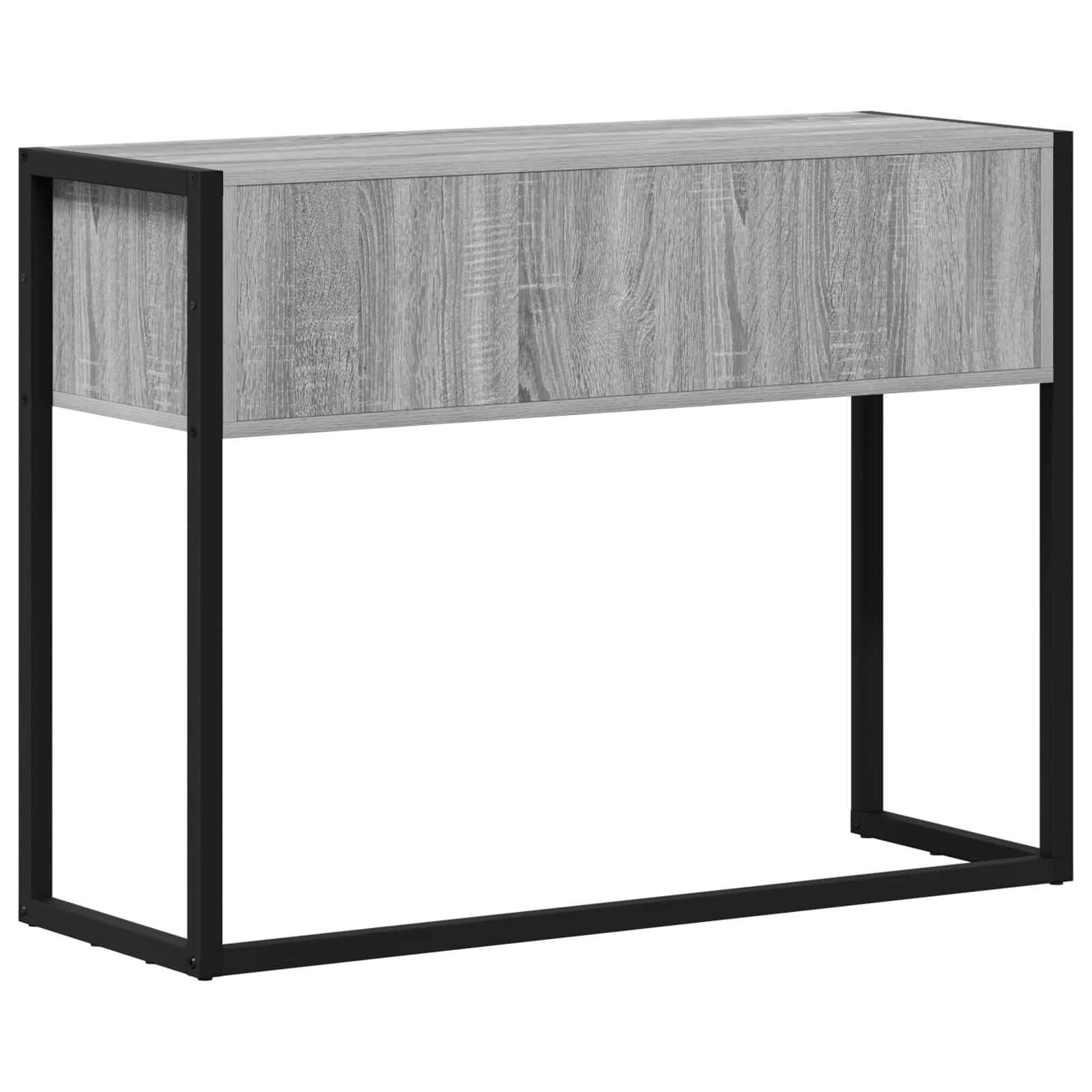 Žurnalinis staliukas su saugykla Pilkas Sonoma 100 x 36 x 75 cm
