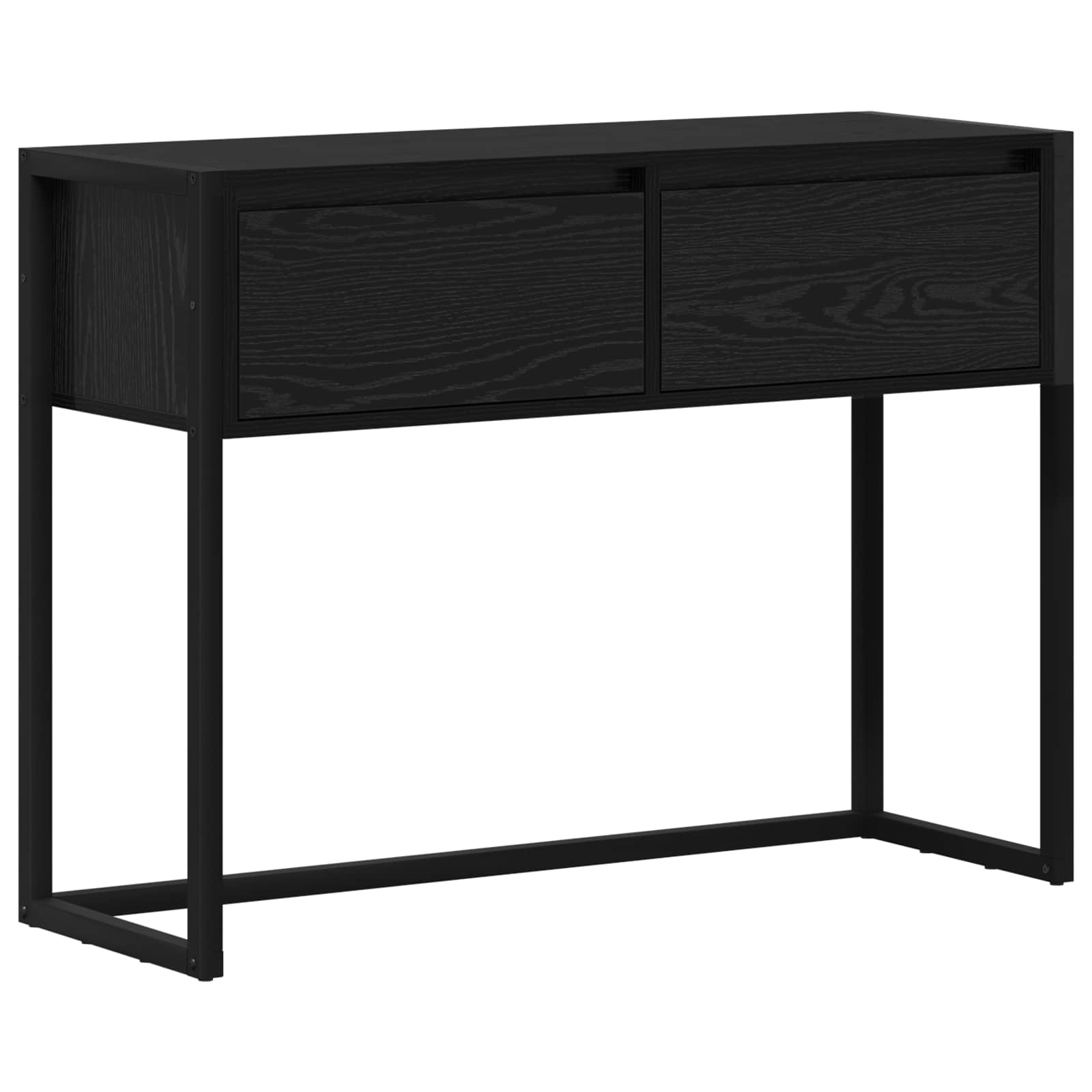 Žurnalinis staliukas su stalčių Juodas ąžuolas 100 x 36 x 75 cm