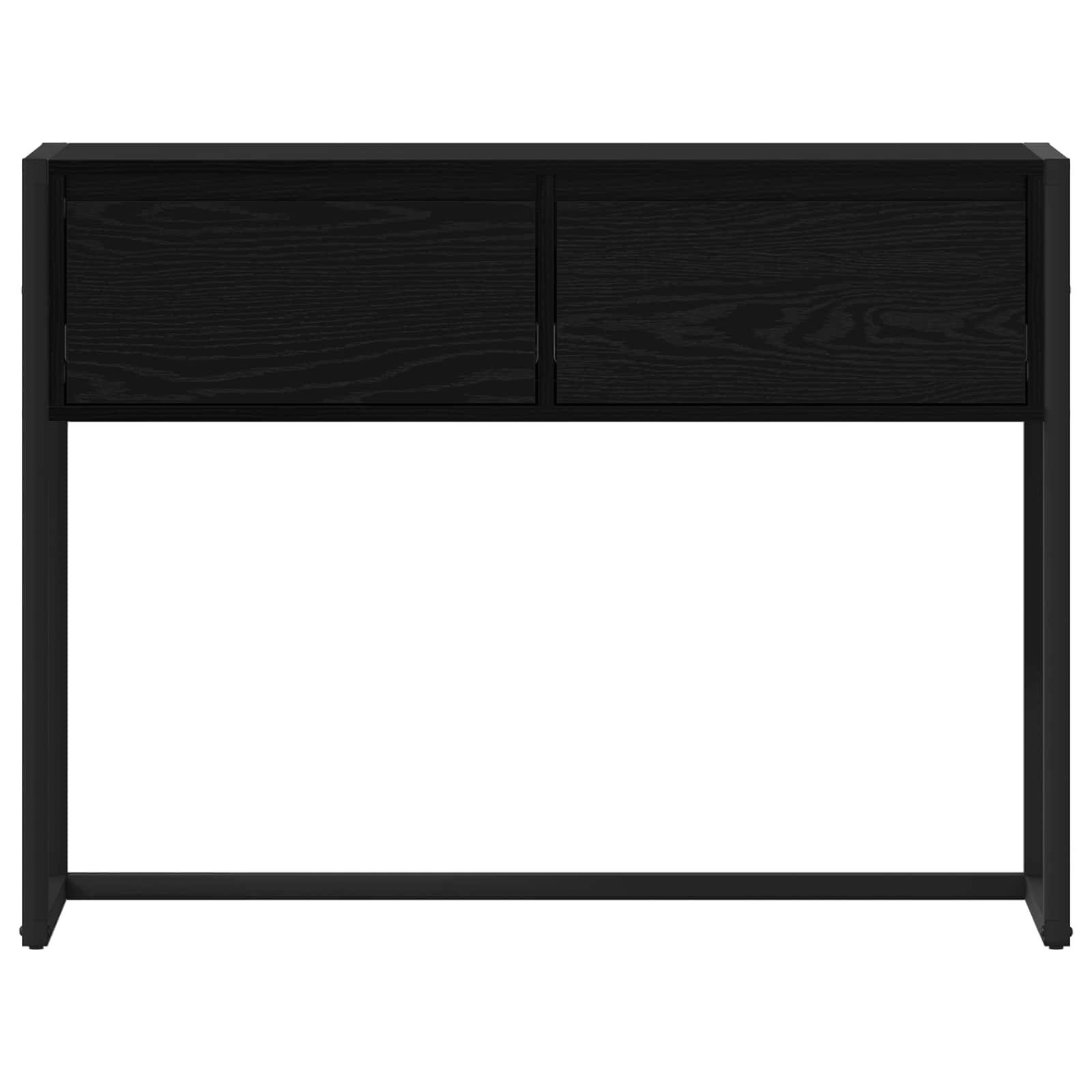 Žurnalinis staliukas su stalčių Juodas ąžuolas 100 x 36 x 75 cm