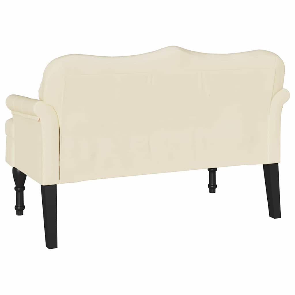 Dīvāns Chesterfield Cream 120,5 x 65 x 75 cm Mākslīgā āda