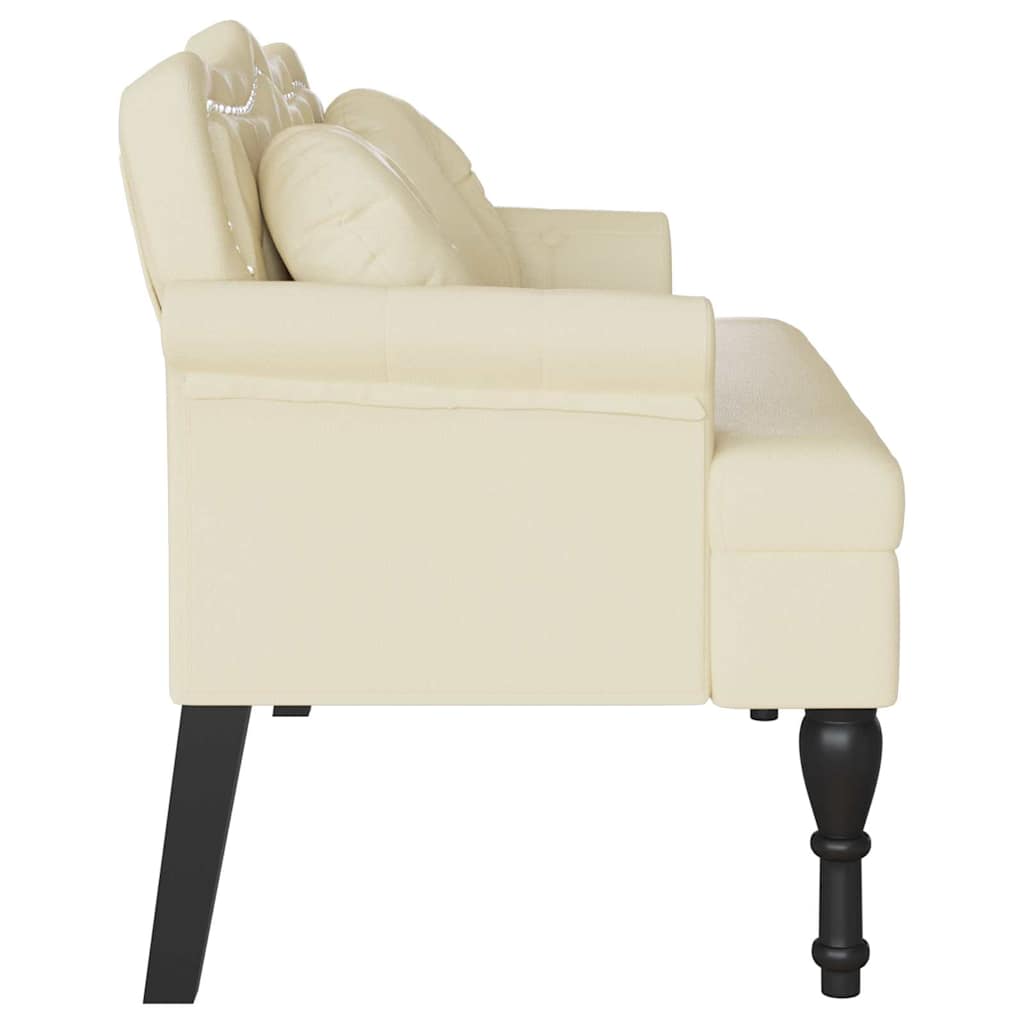 Dīvāns Chesterfield Cream 120,5 x 65 x 75 cm Mākslīgā āda