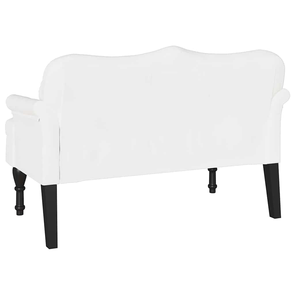 Česterfildo suolas Balta 120,5 x 65 x 75 cm Dirbtinė oda
