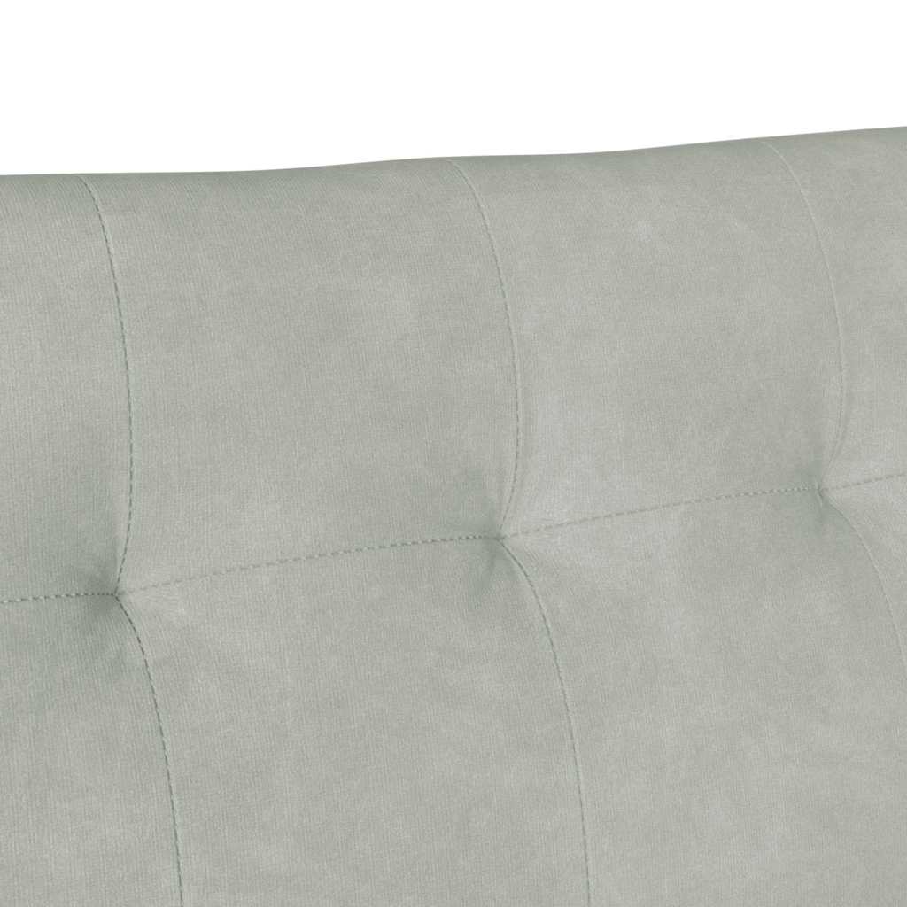 Chesterfield Bench Light Grey 112 x 65.5 x 75 cm Velvet