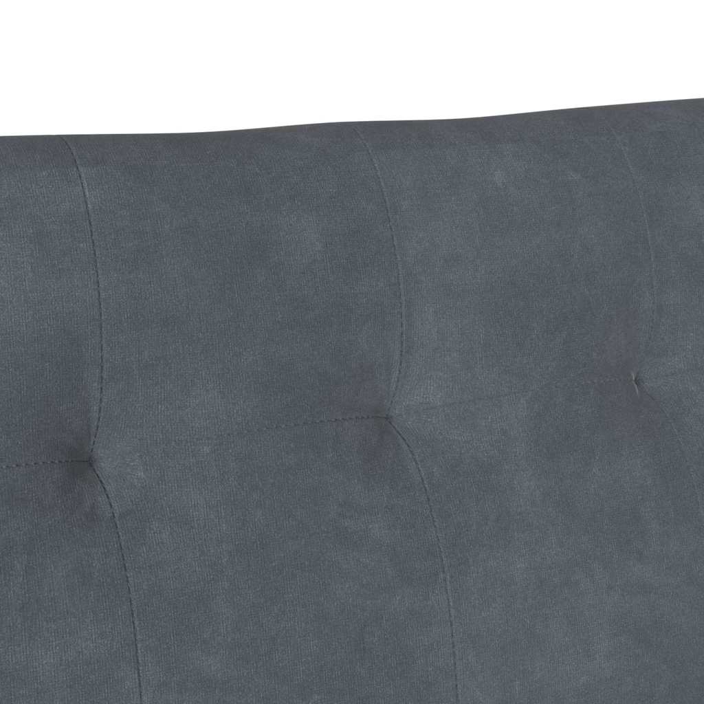 Česterfildo suolas Tamsiai pilka 112 x 65,5 x 75 cm Aksomas