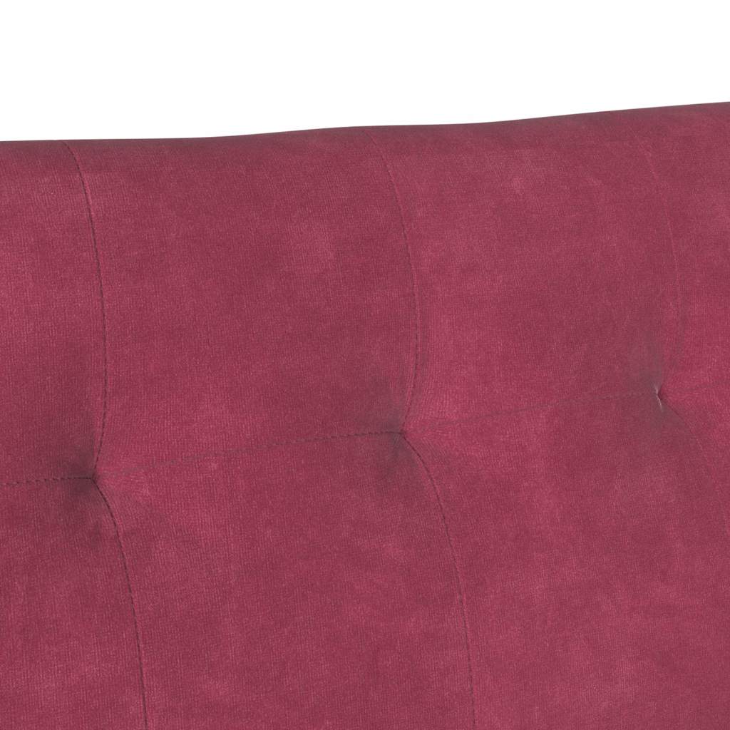 Česterfildo suolas Vyno raudona 112 x 65,5 x 75 cm Aksomas