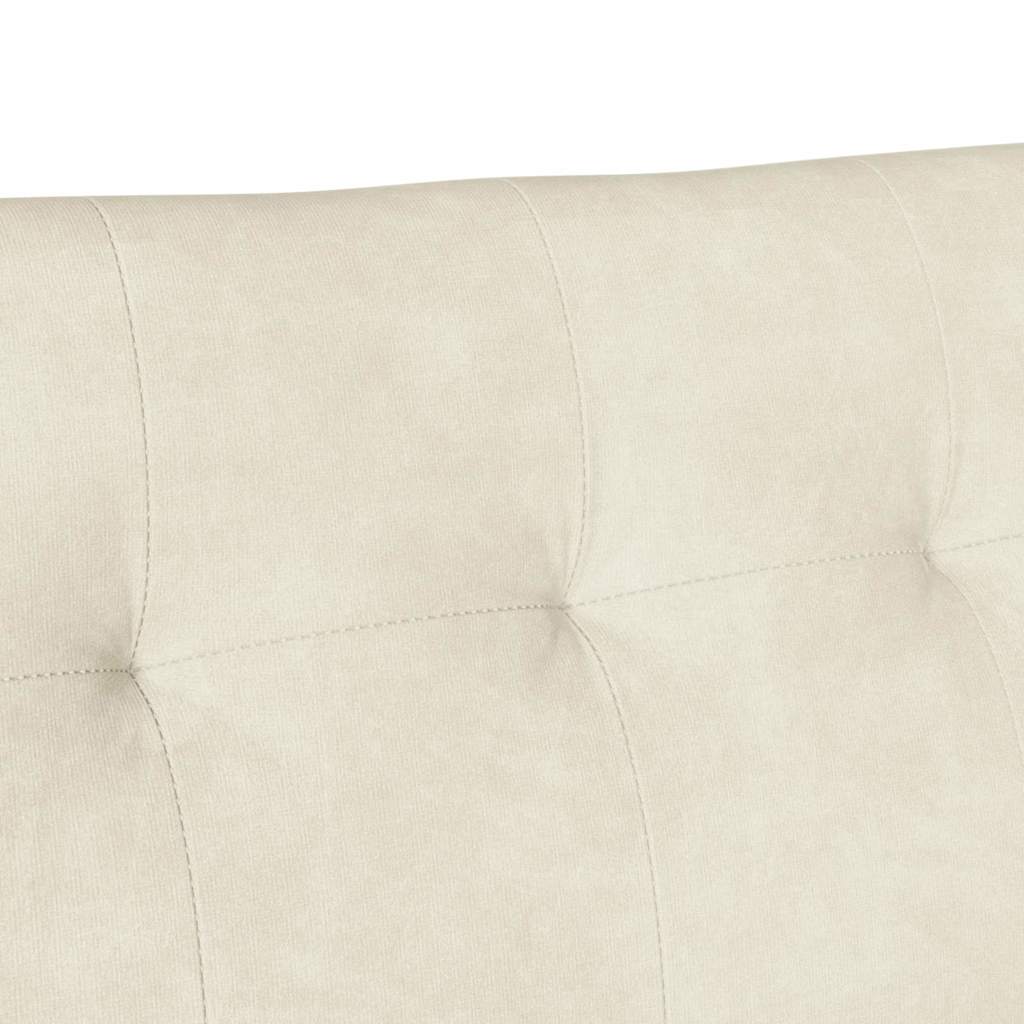 Chesterfield Bench Cream 112 x 65.5 x 75 cm Velvet