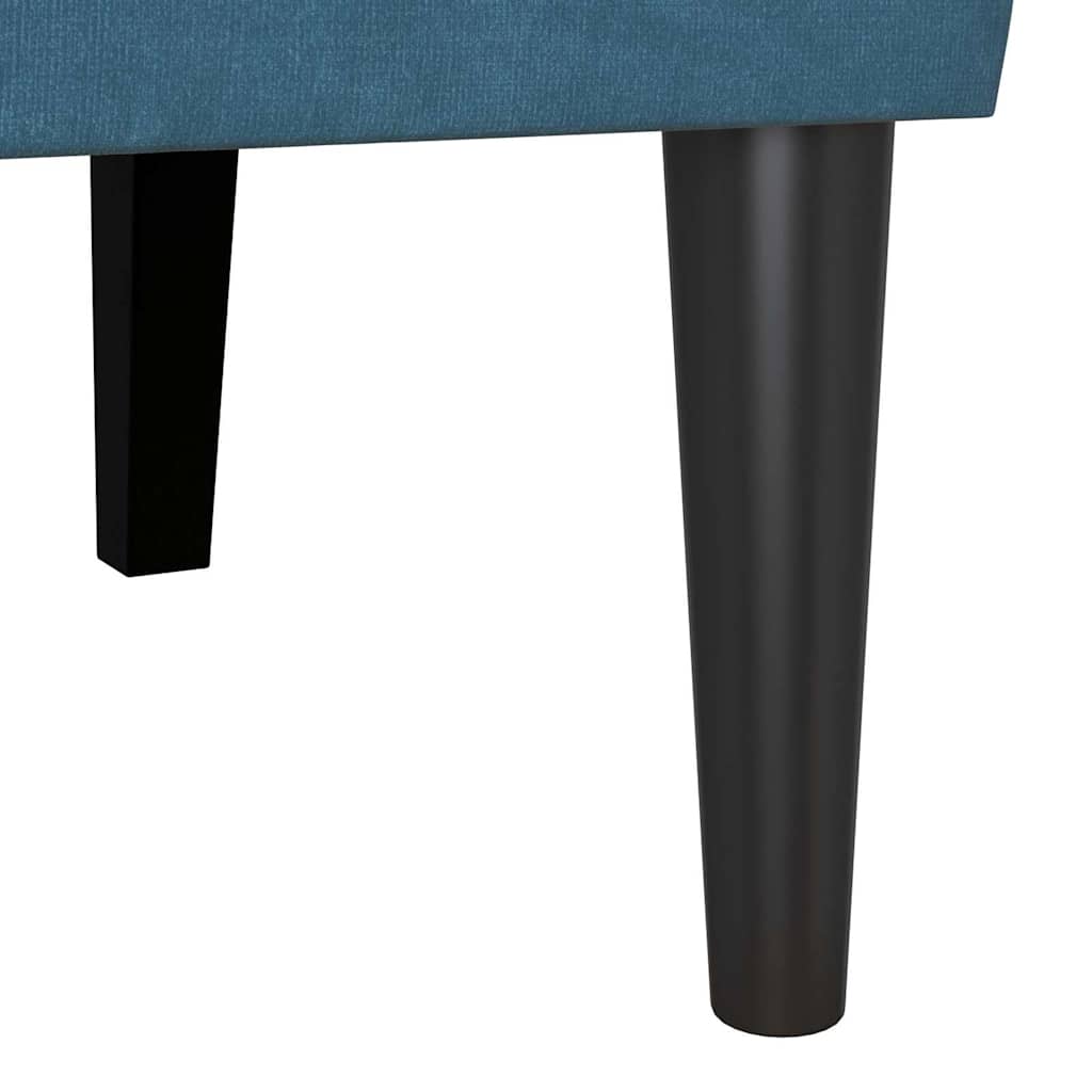 Česterfildo suolas Mėlyna 112 x 65.5 x 75 cm Aksomas