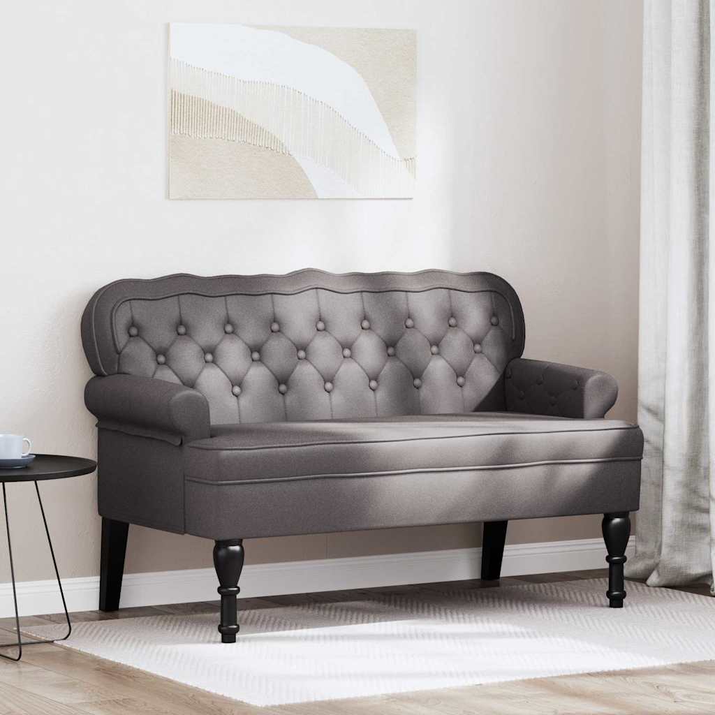 Česterfildo suolas Pilka 119,5 x 64,5 x 75 cm Dirbtinė oda