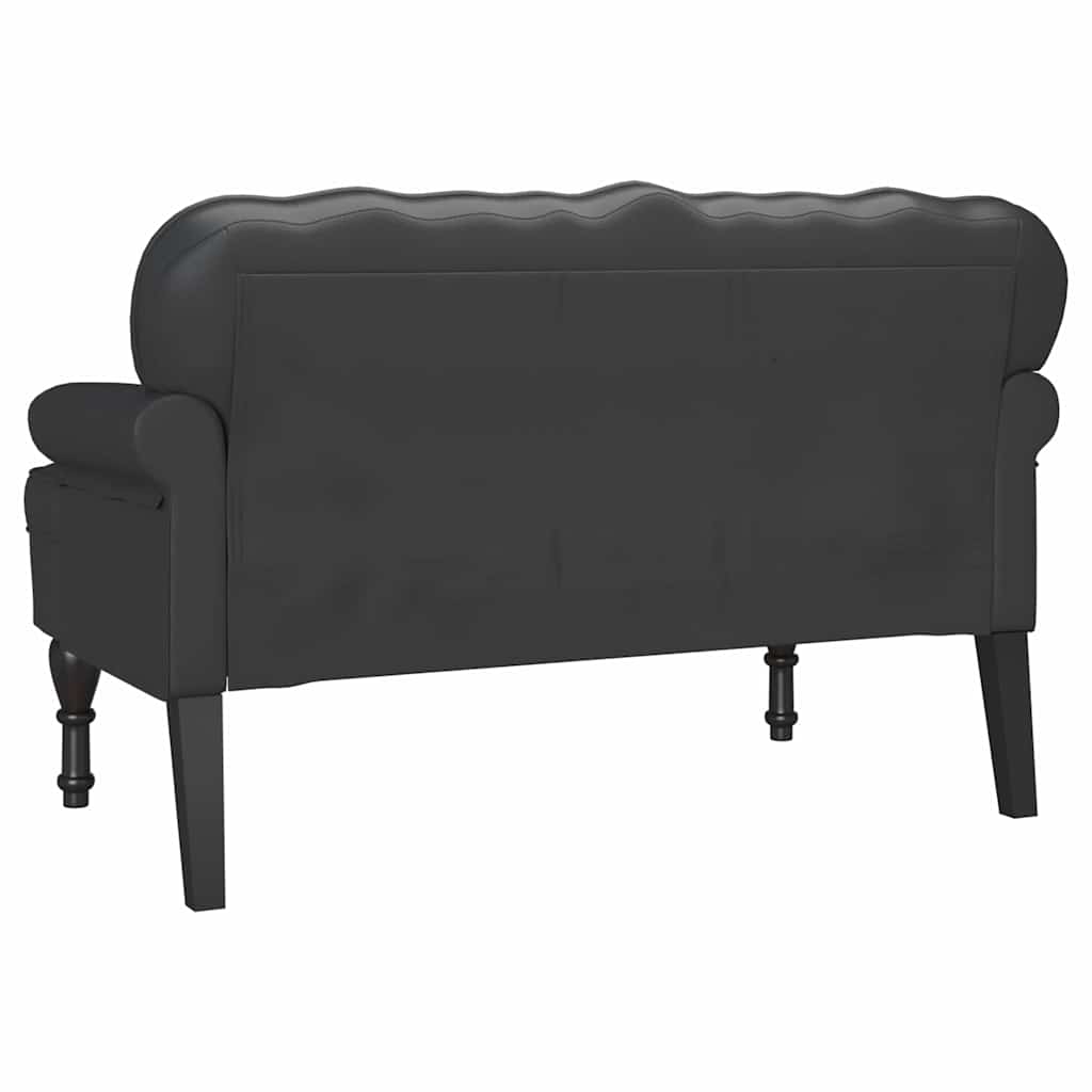 Česterfildo suolas Juoda 119,5 x 64,5 x 75 cm Dirbtinė oda