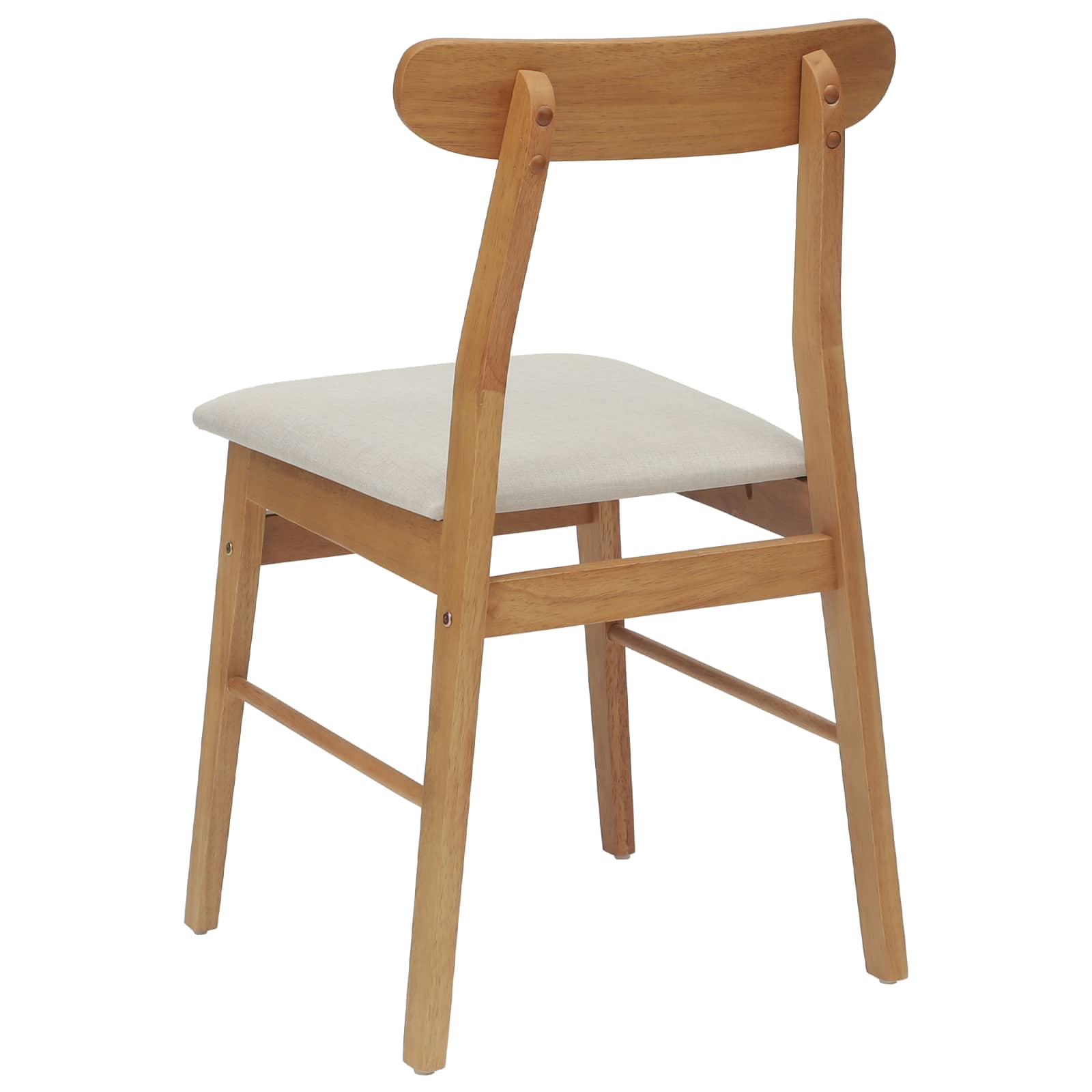 Valgomasis krėslas 2 pcs Natūralus ir šviesus