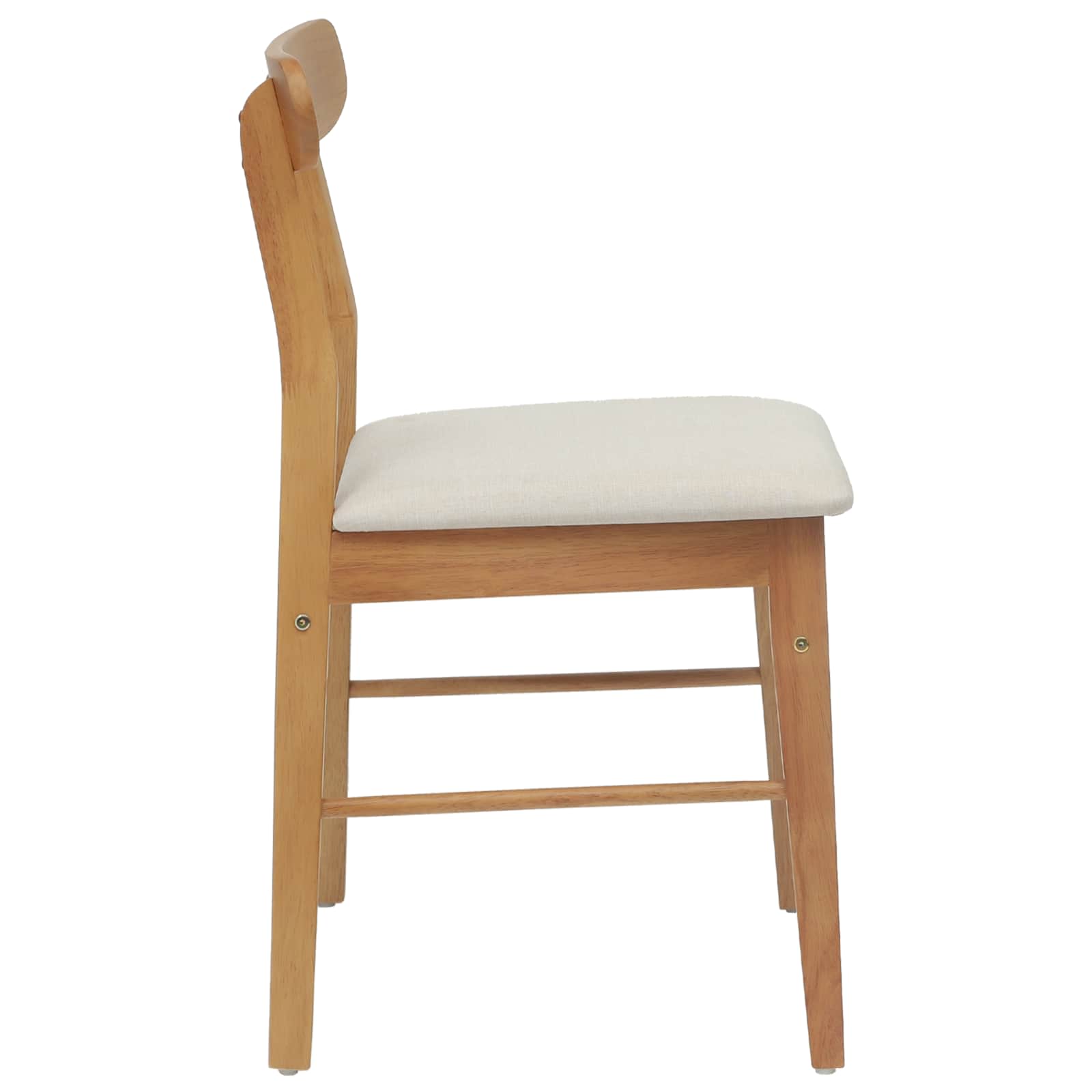 Valgomasis krėslas 2 pcs Natūralus ir šviesus