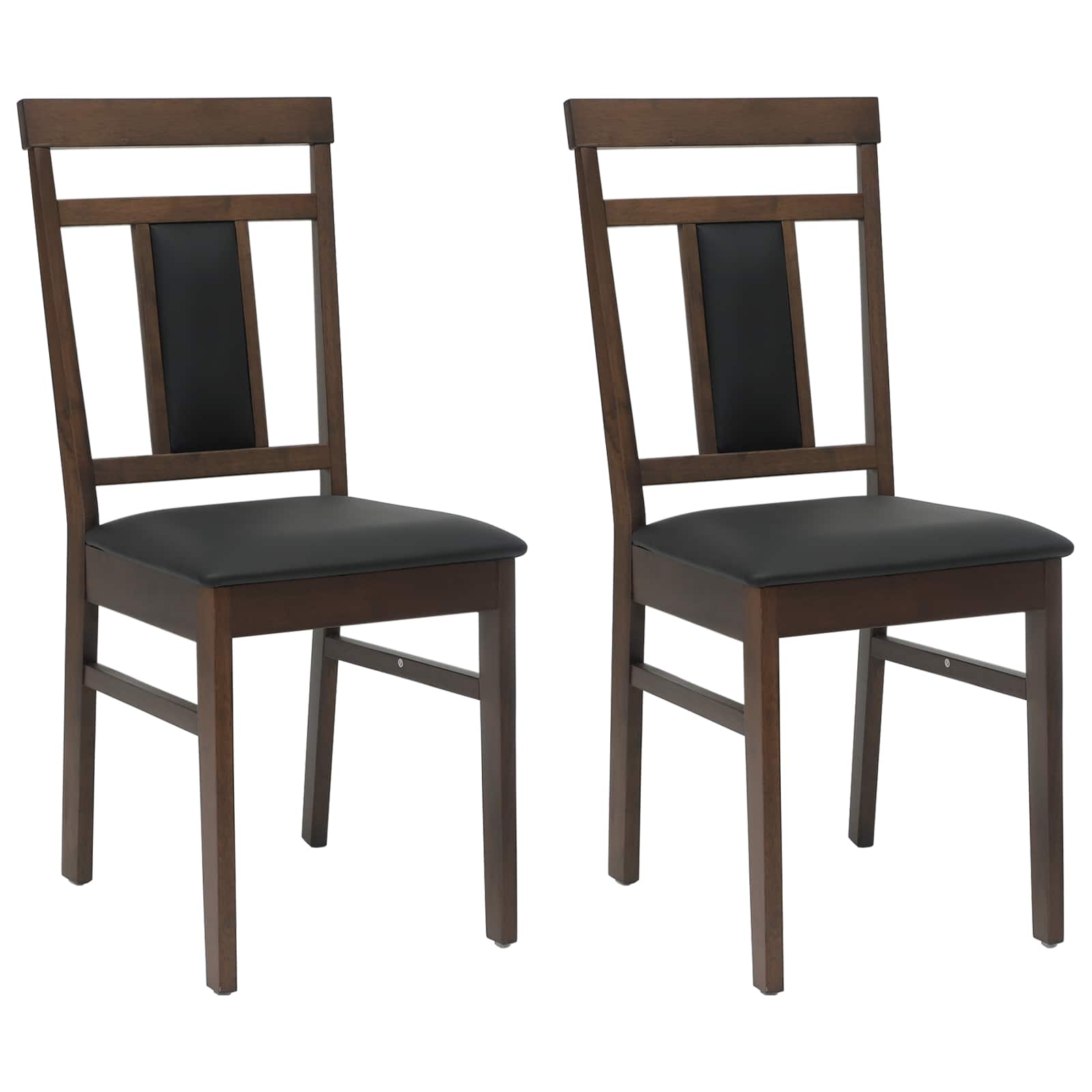 Valgomasis krėslas 2 pcs Šviesiai rudas ir juodas