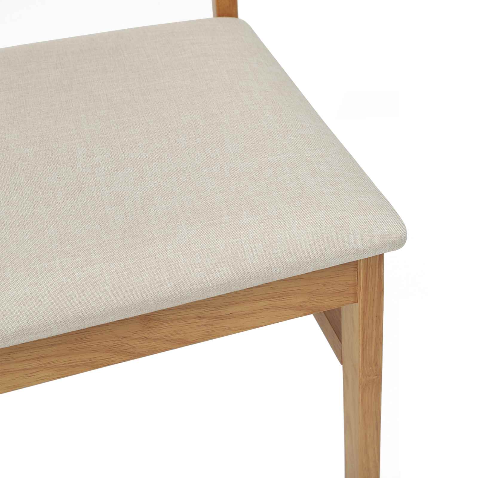 Dining chair 2 pcs Natural and light
