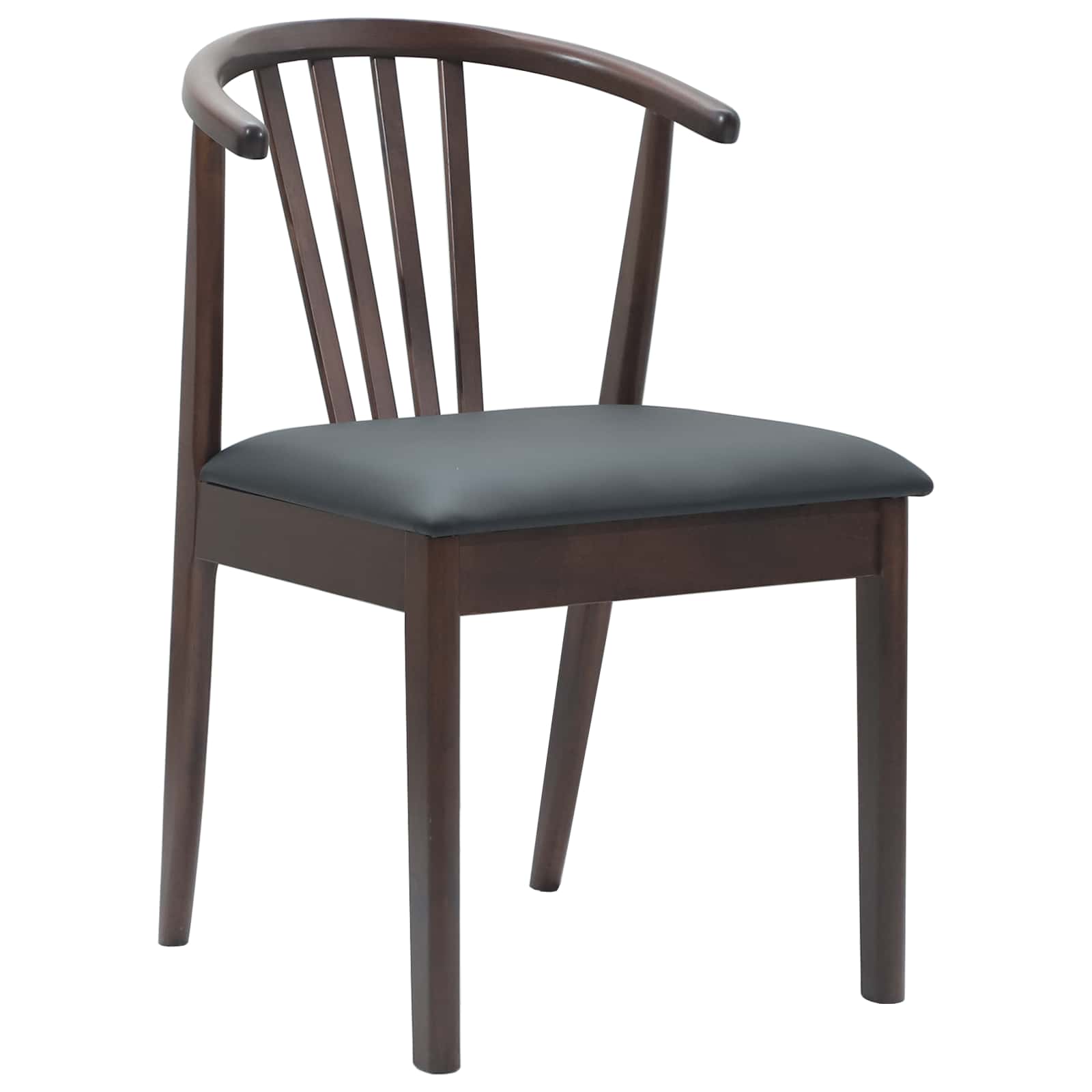 Dining chair 2 pcs Light brown and black