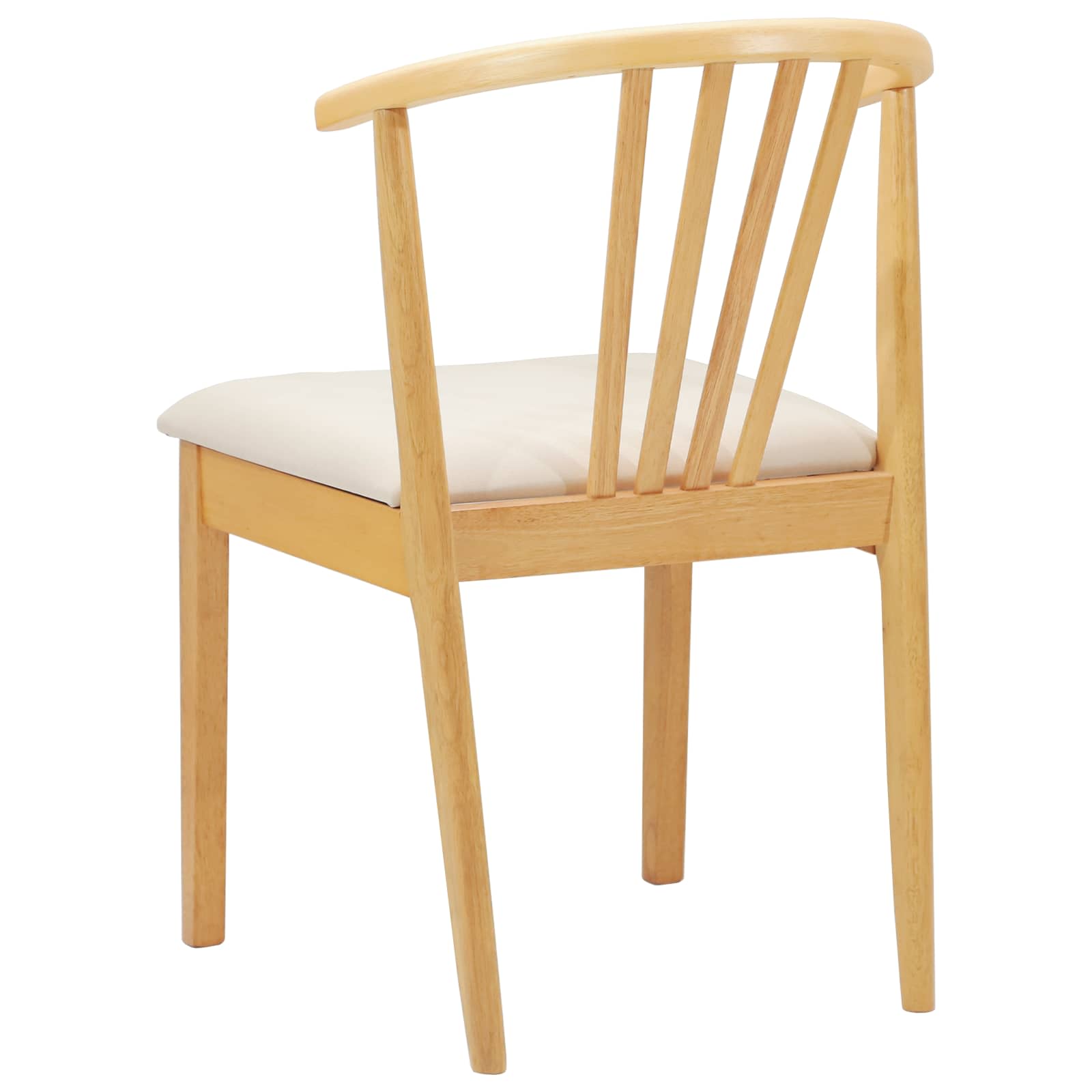 Valgomasis krėslas 2 pcs Natūralus ir šviesus
