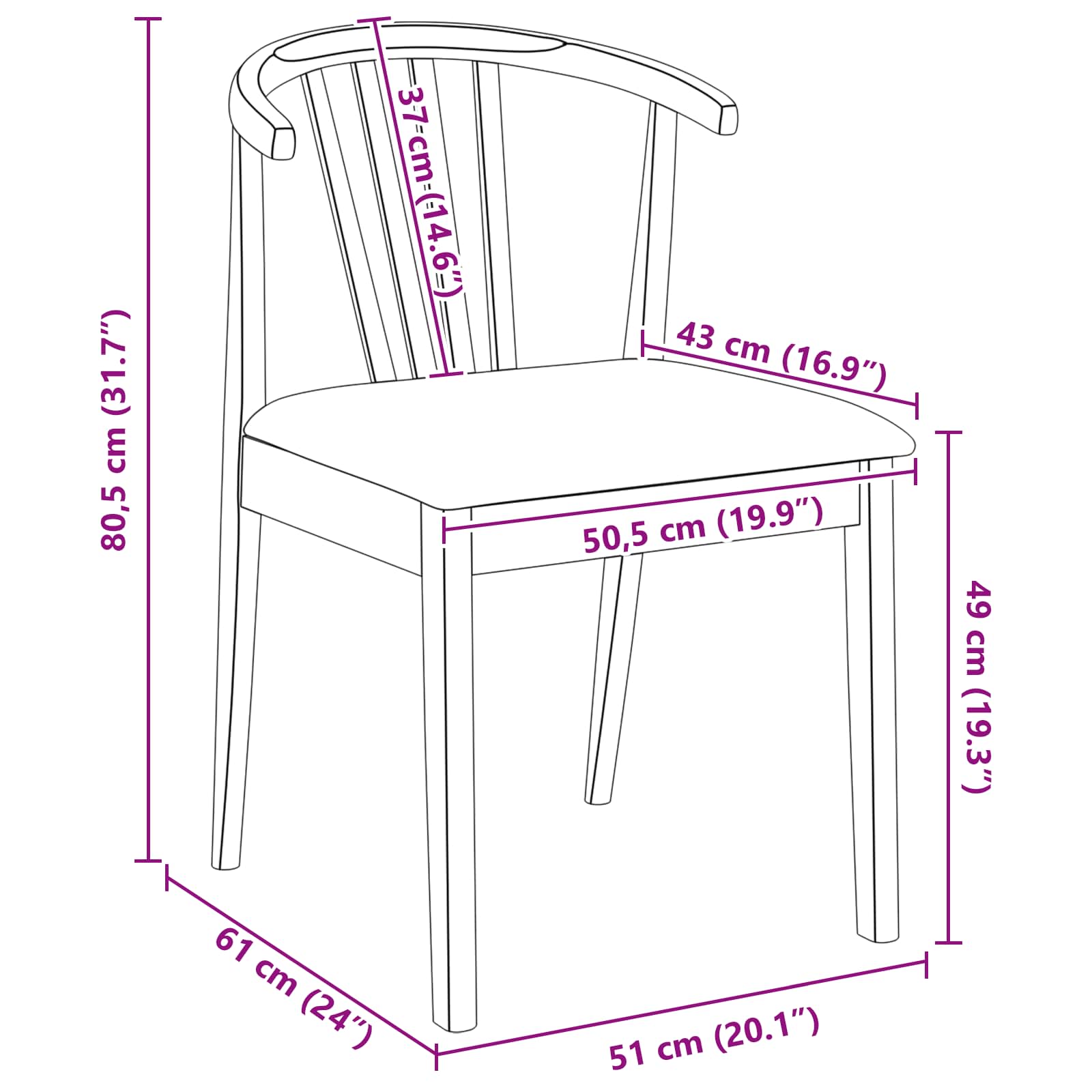 Dining chairs 2 pcs White and grey Solid rubberwood