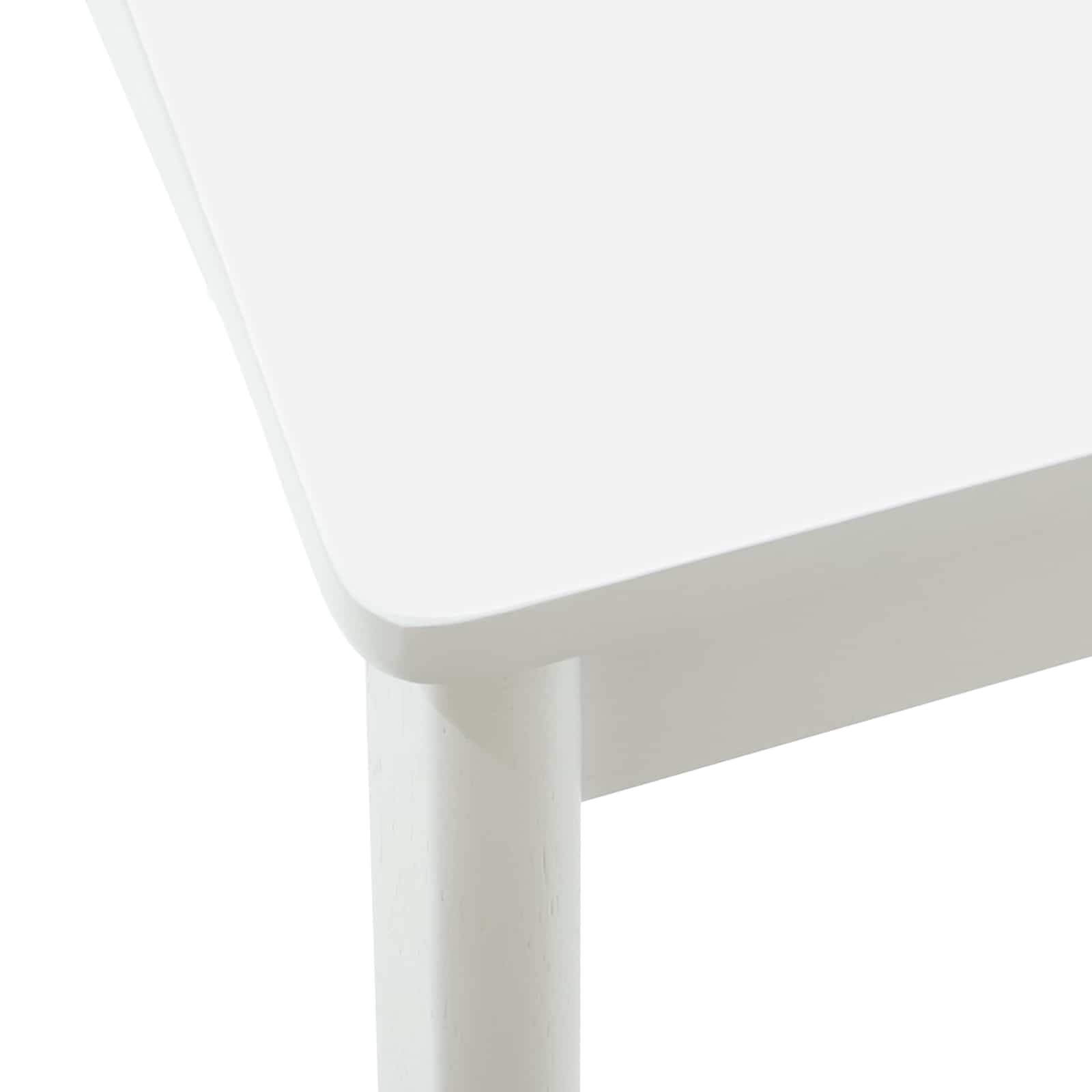 Dining Chair 2 pcs White Solid rubberwood