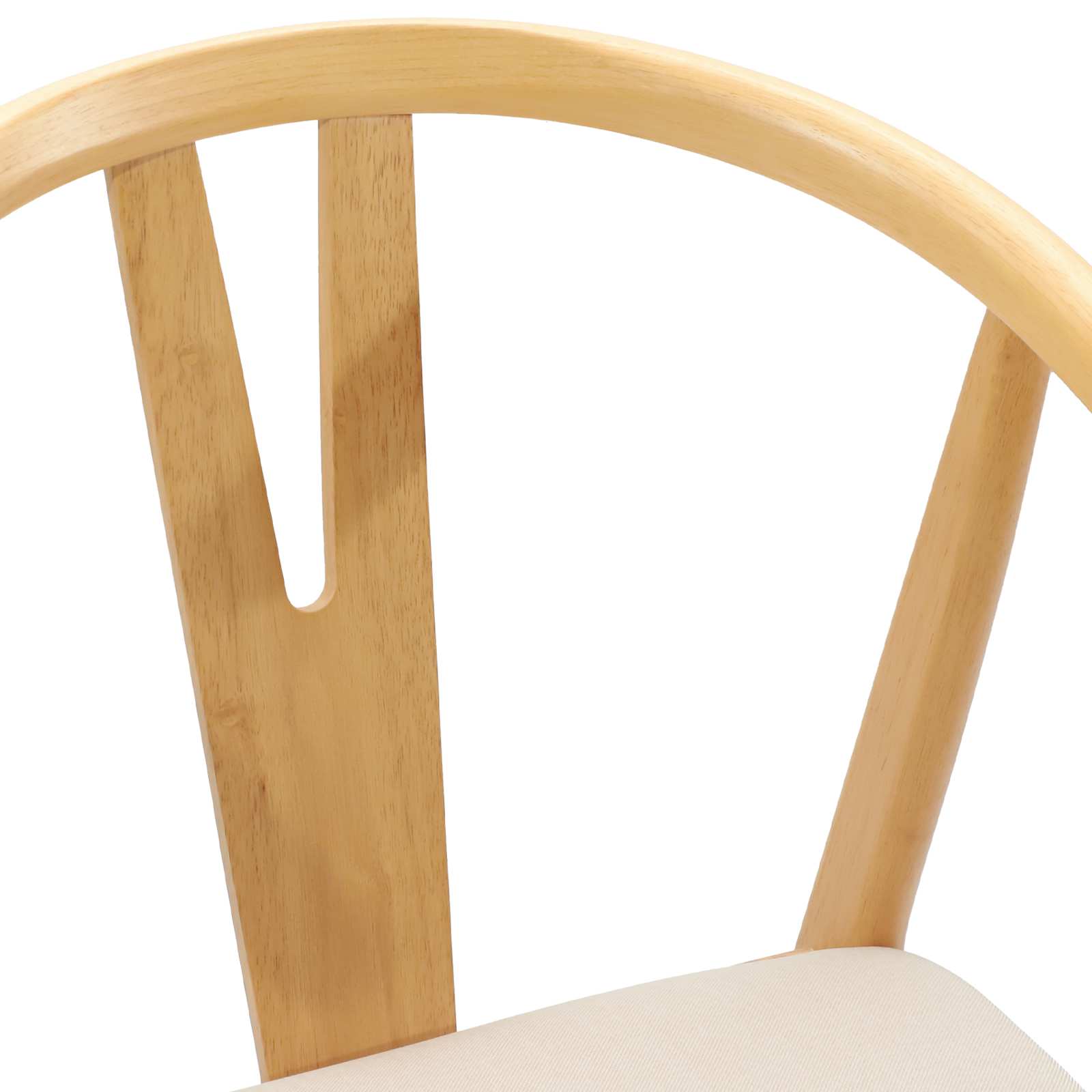 Dining chair 2 pcs Natural and light
