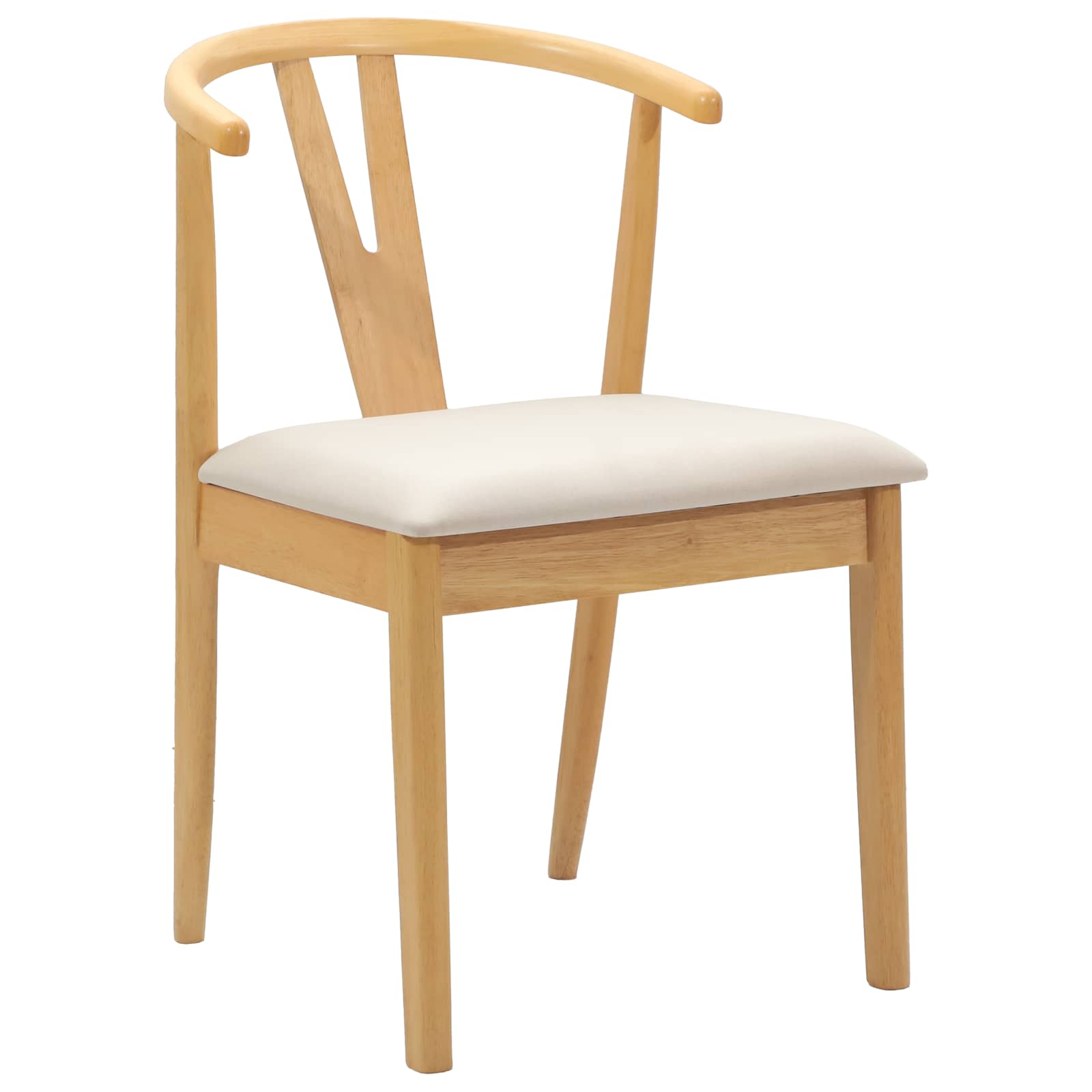 Dining chair 2 pcs Natural and light