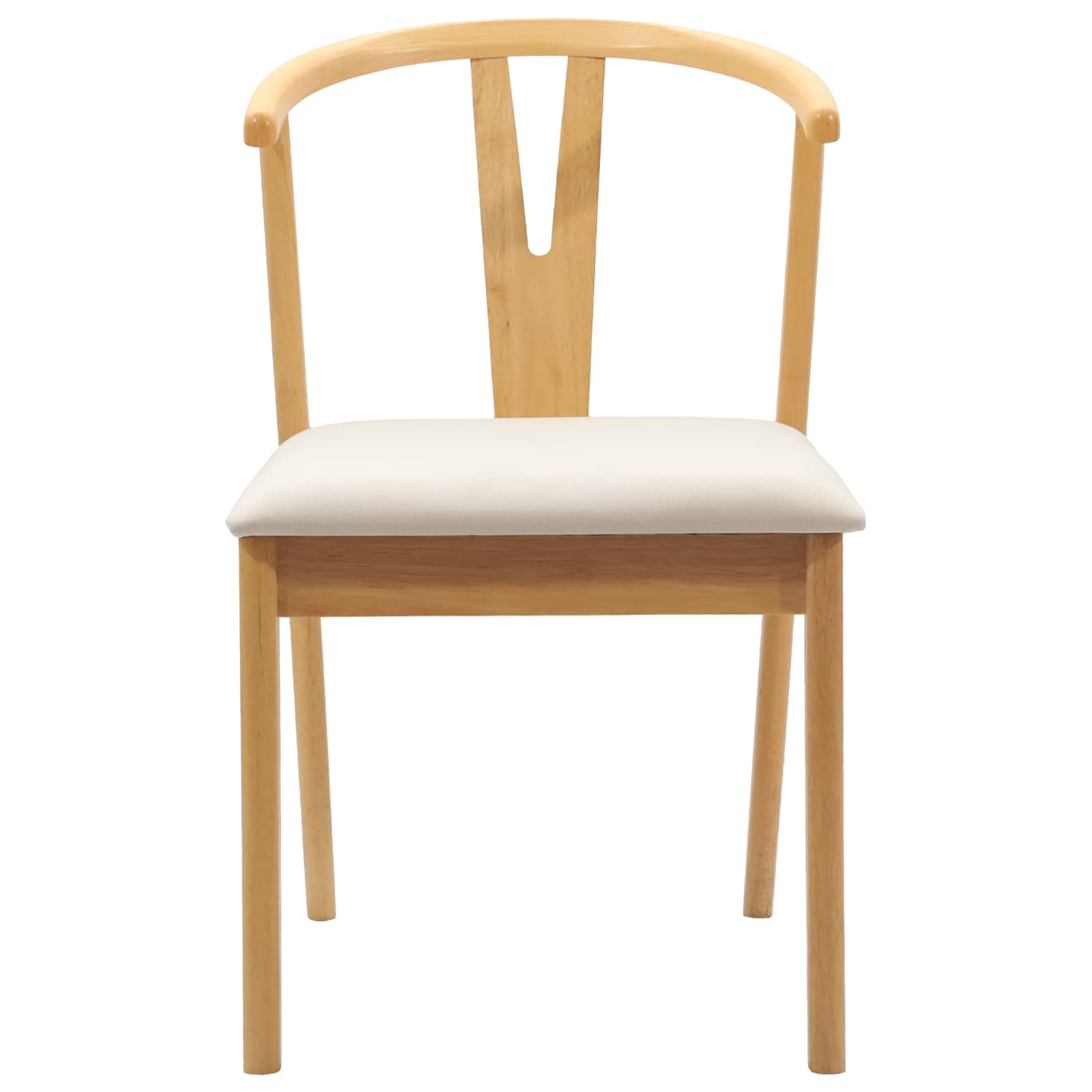 Dining chair 2 pcs Natural and light