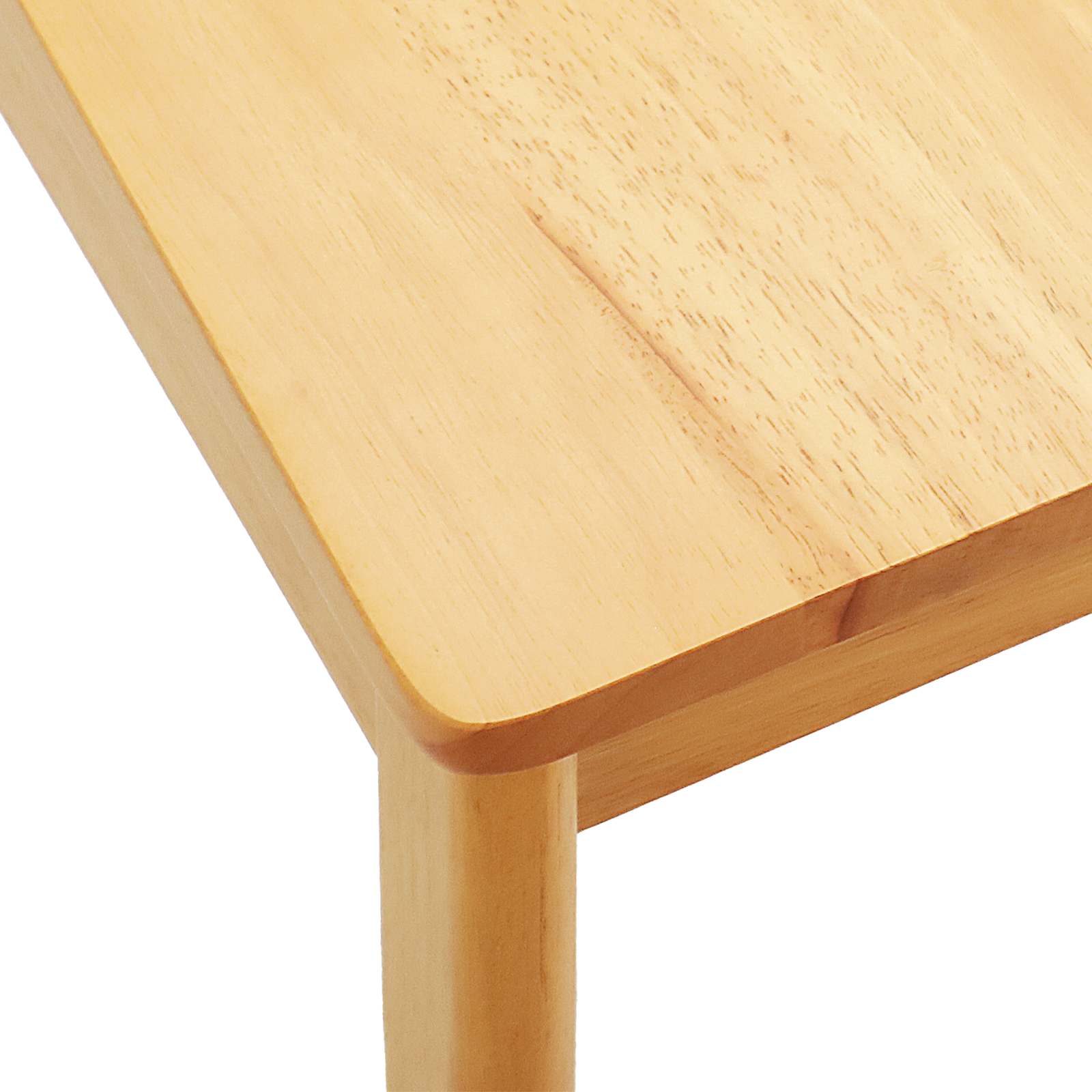 Dining chair 2 pcs Natural Solid rubberwood