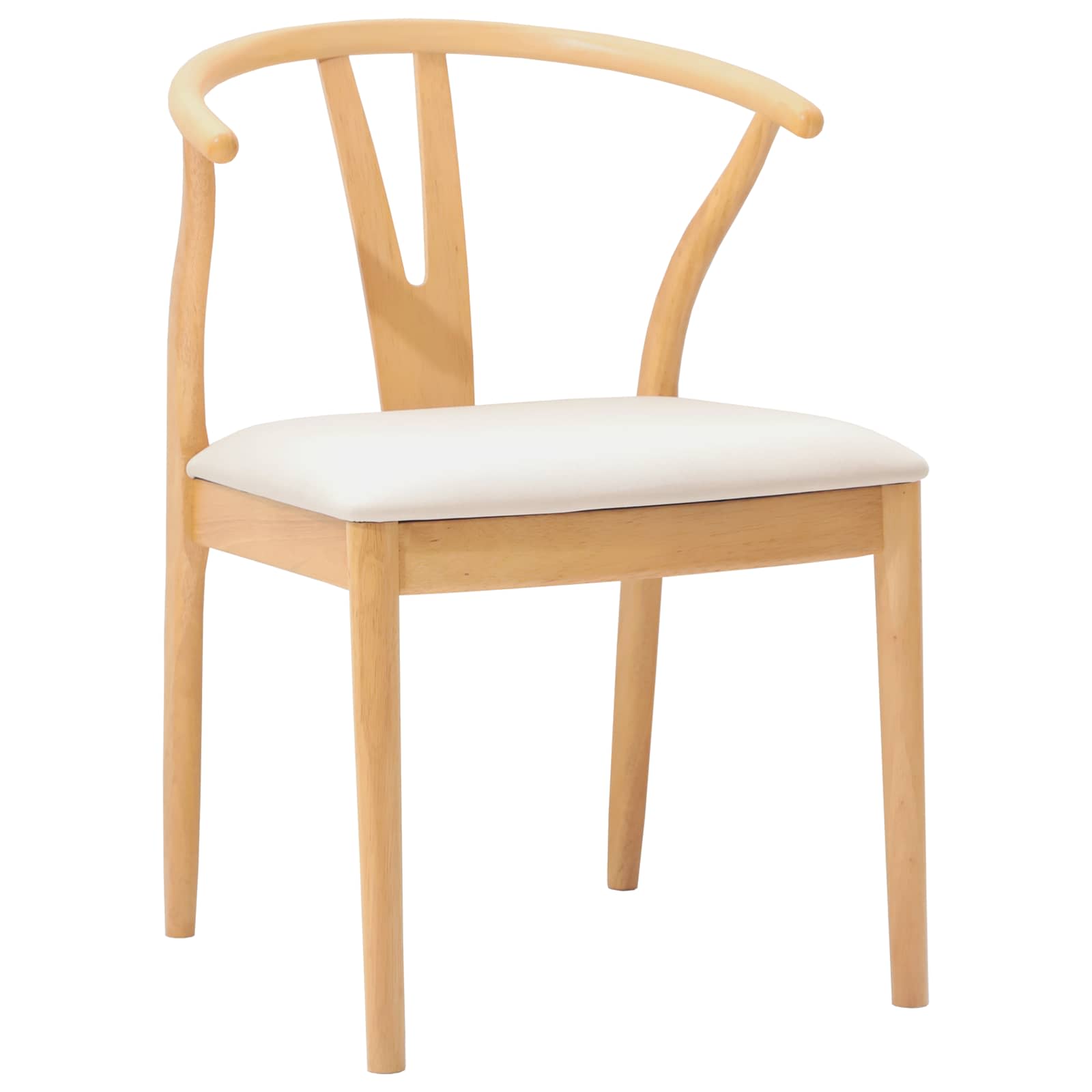 Valgomasis krėslas 2 pcs Natūralus ir šviesus