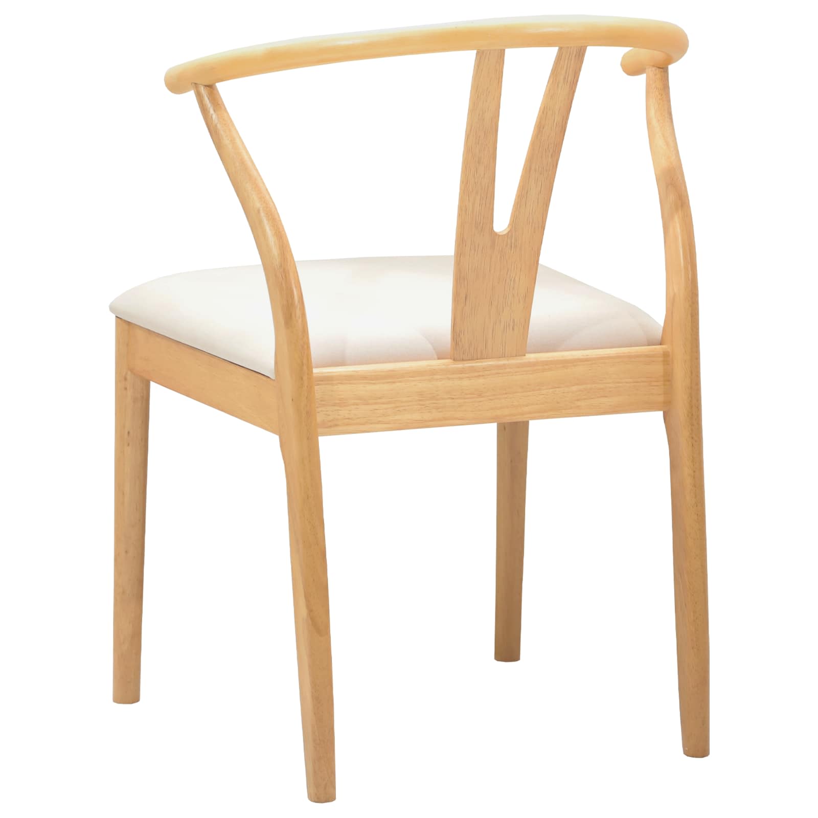 Valgomasis krėslas 2 pcs Natūralus ir šviesus