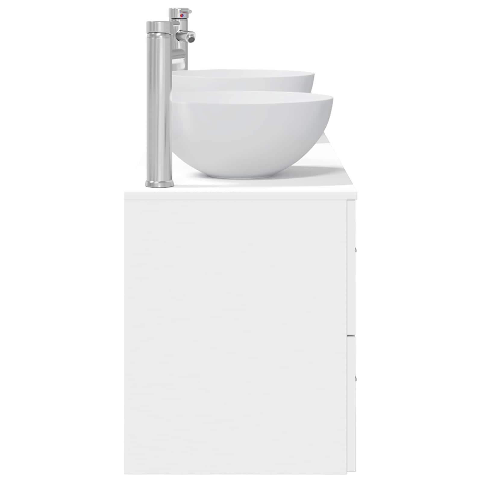 Vonios spintos komplektas 3 vnt. Balta 49,5 x 41 x 64,5 cm